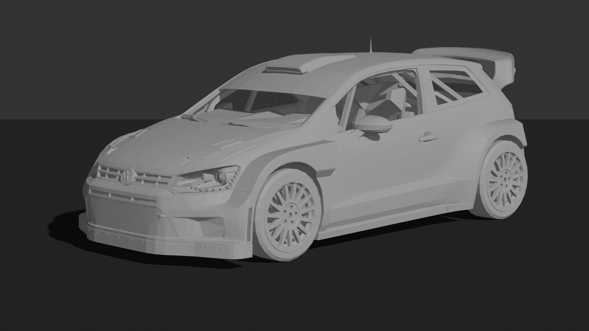 Volkswagen Polo R WRC 2015 STL 3D Print Model