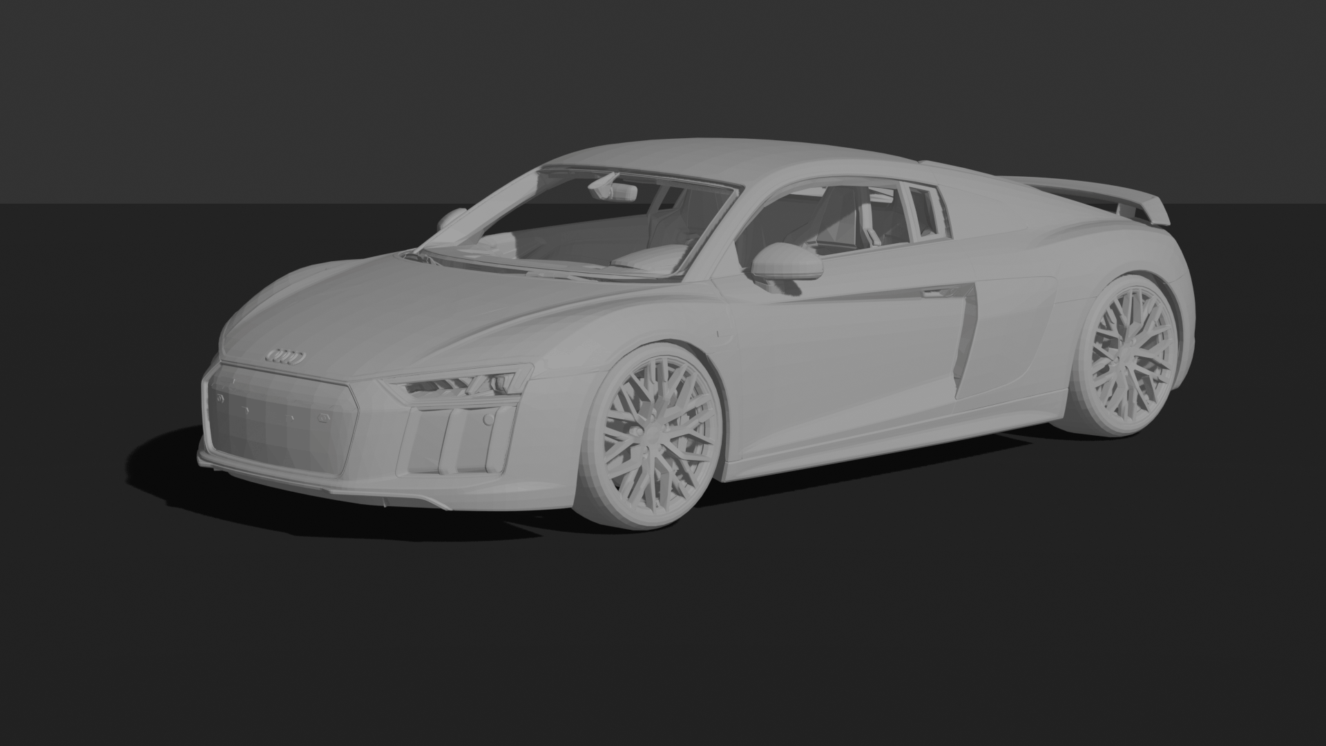 Audi R8 V10 Plus 2016 Selection 24h STL 3D Print Model