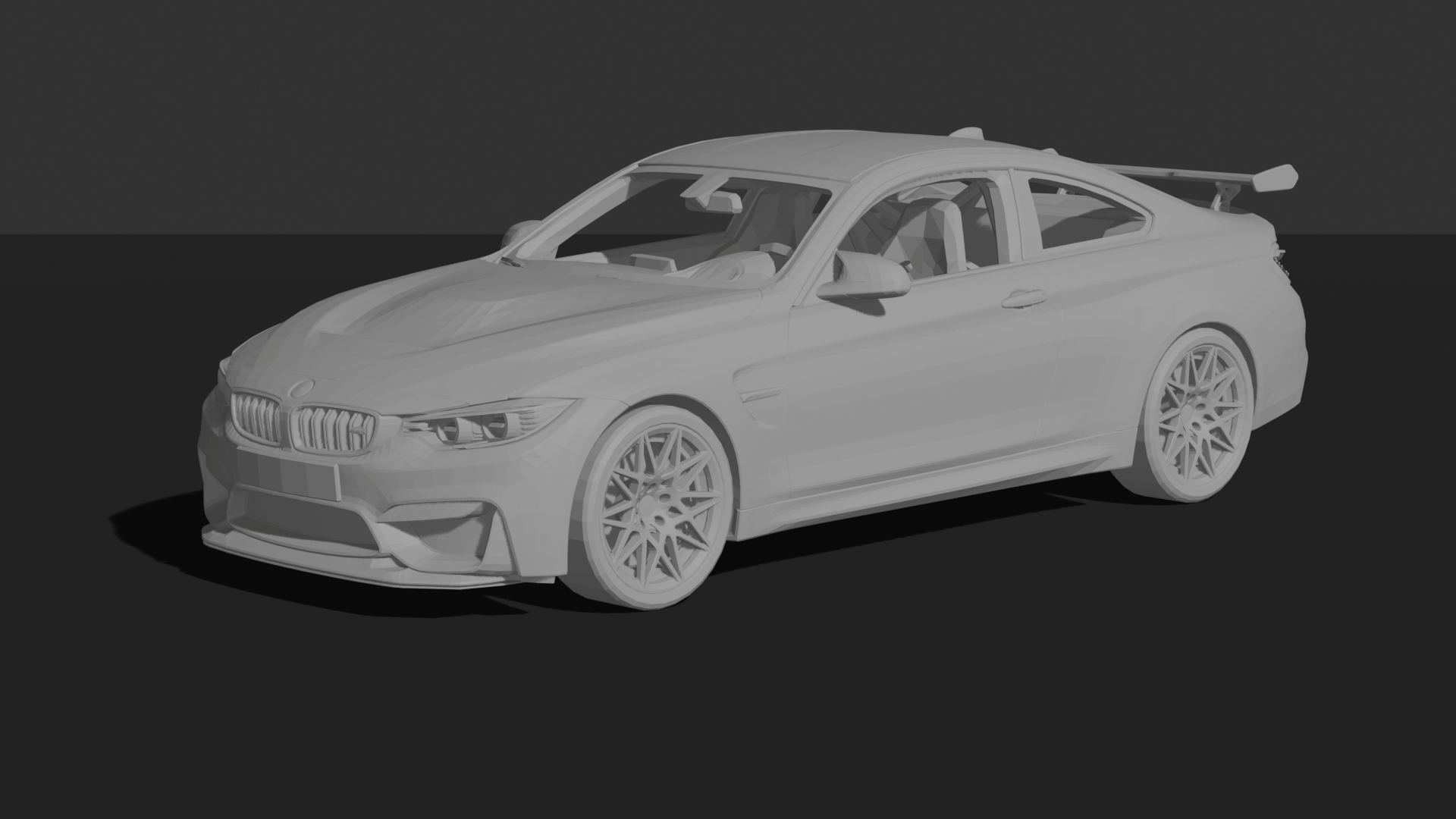 BMW M4 GTS 2016 STL 3D Print Model