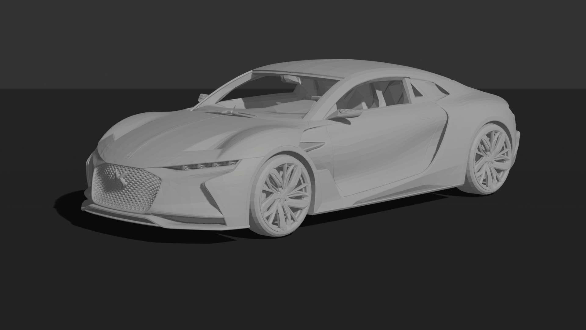 DS E-Tense 2016 Concept STL 3D Print Model