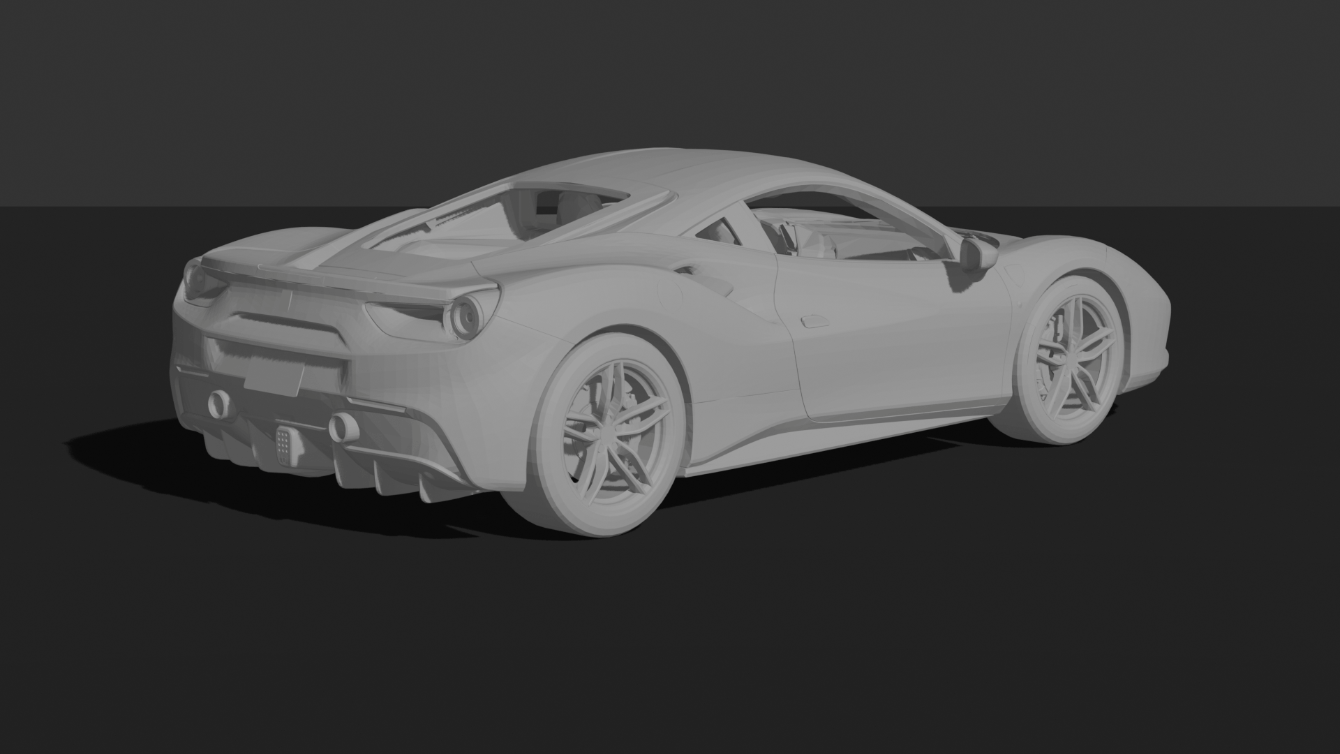 Ferrari 488 GTB 2016 STL 3D Print Model