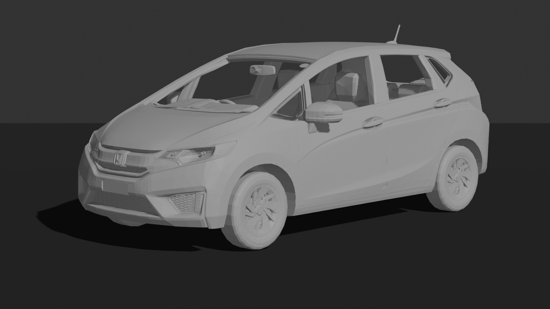 Honda Fit 2016 STL 3D Print Model