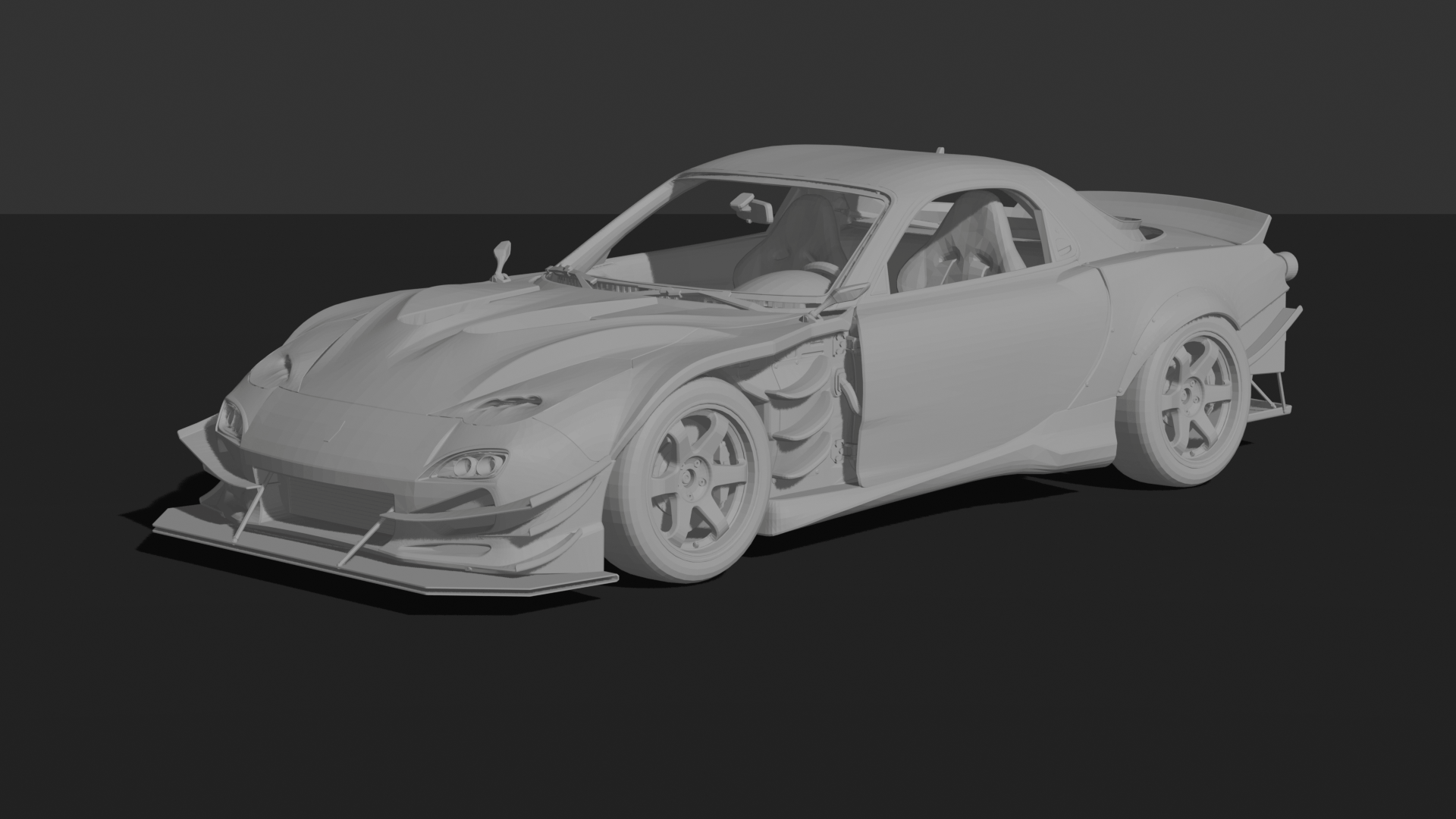 Mazda RX-7 ZETSUEI CFI-02R STL 3D Print Model