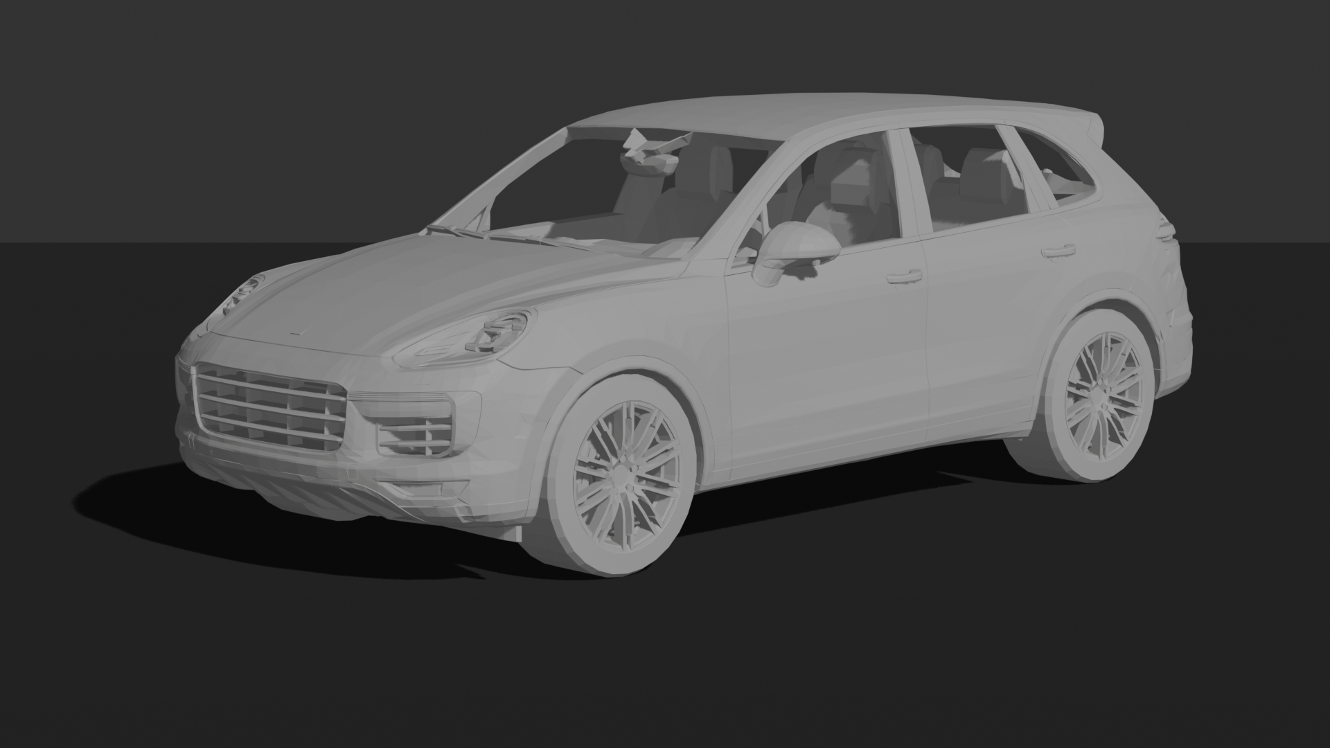 Porsche Cayenne Turbo S 2016 STL 3D Print Model