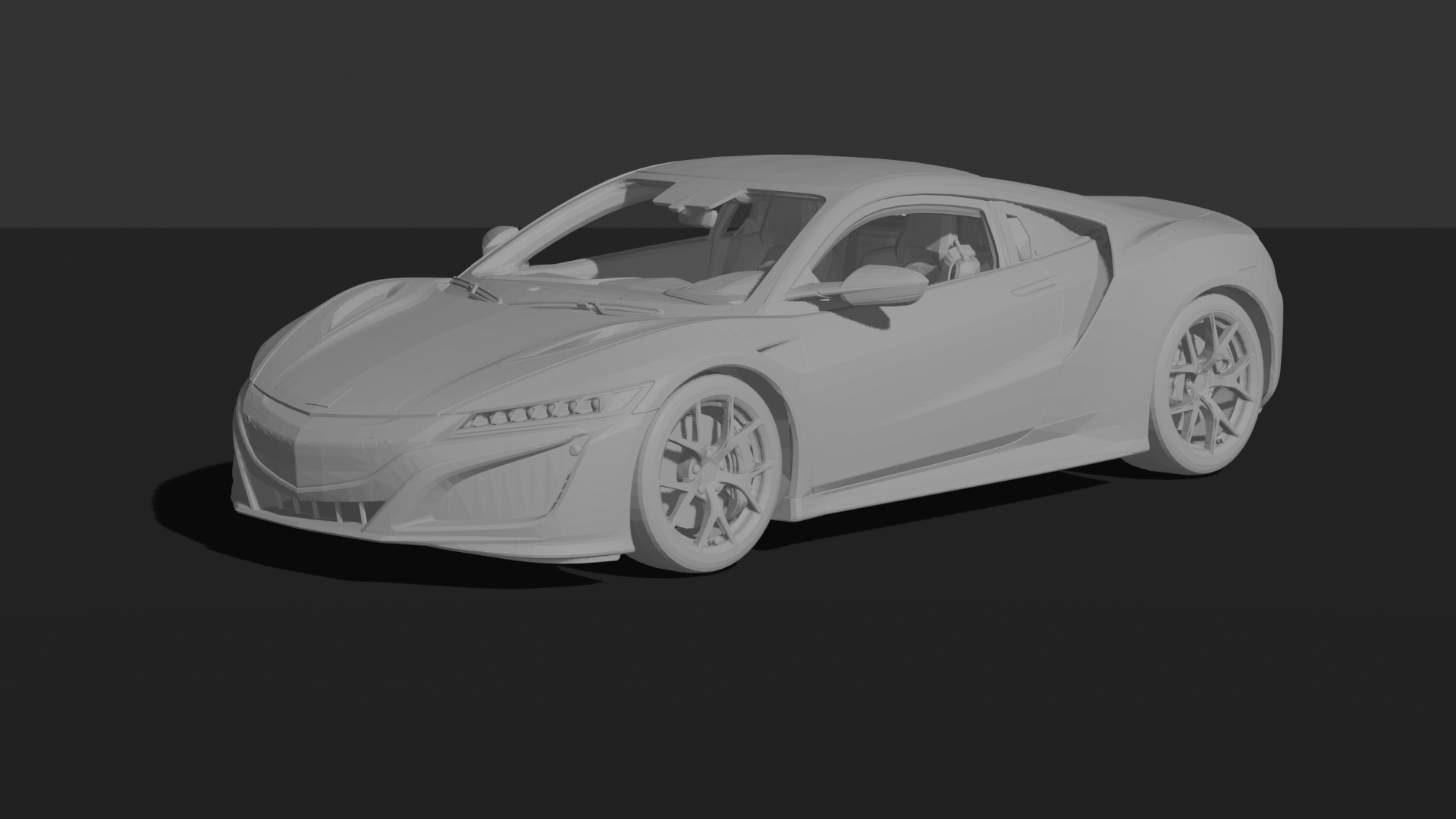 Acura NSX 2017 STL 3D Print Model