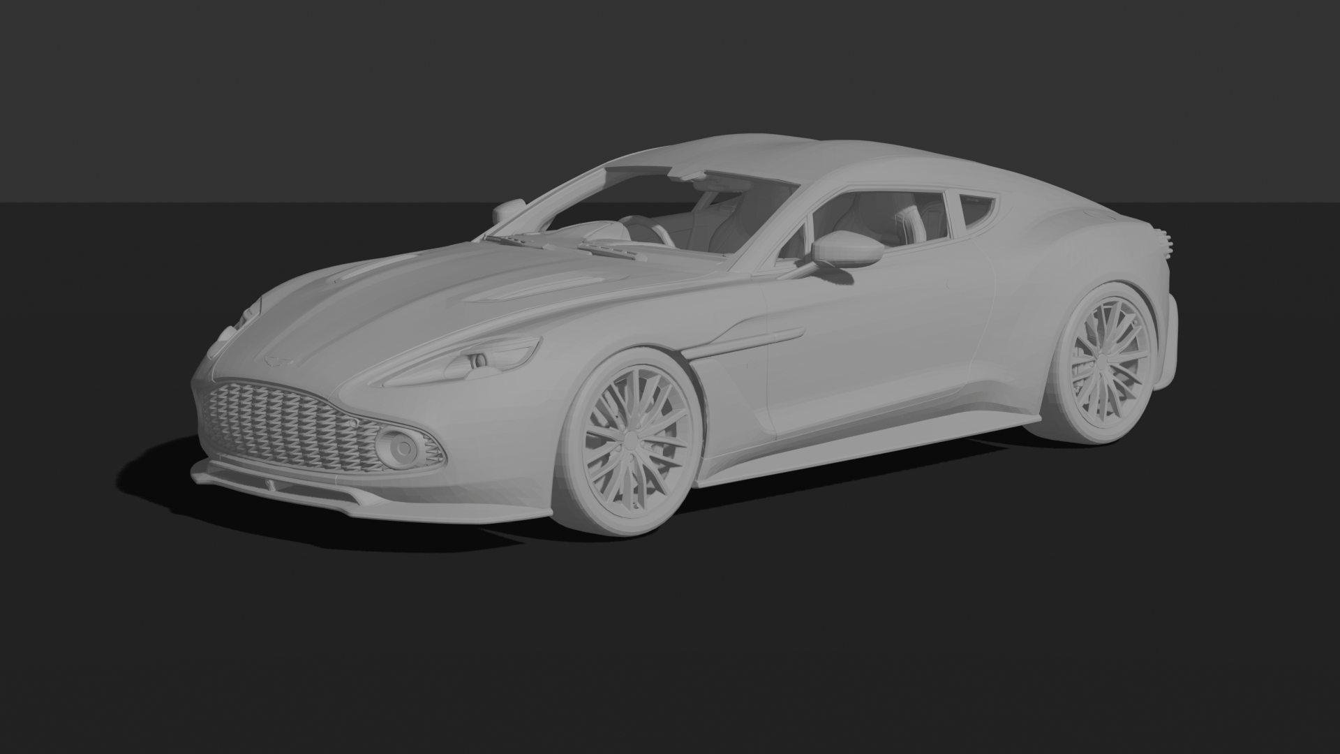 Aston Martin Vanquish Zagato 2017 STL 3D Print Model