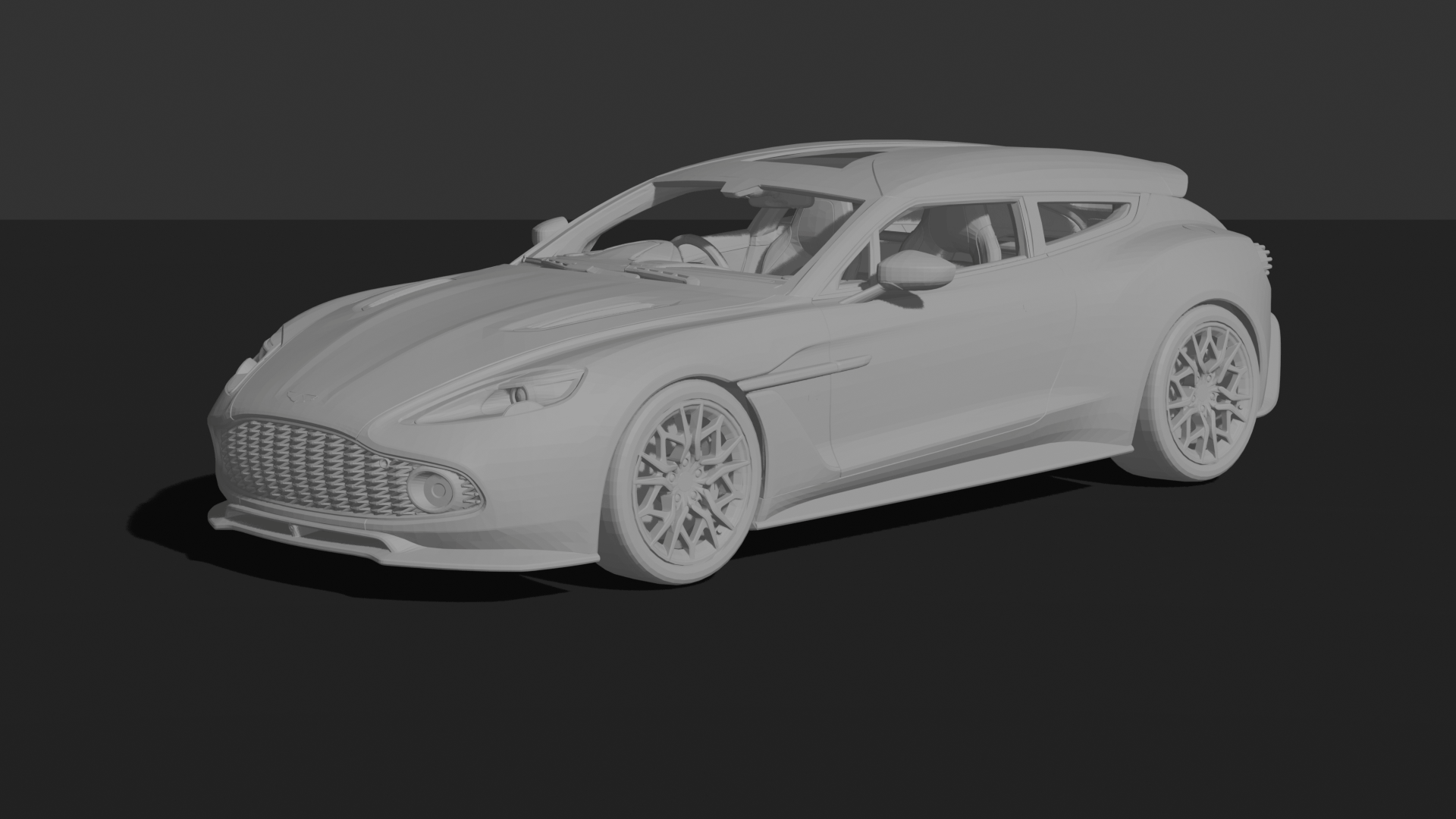 Aston Martin Vanquish Zagato Shooting Brake STL 3D Print Model