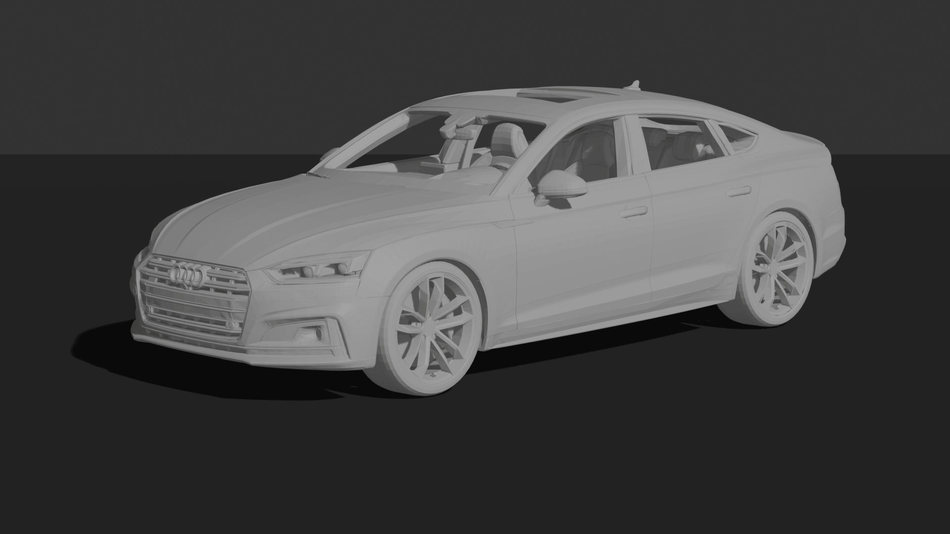Audi S5 Sportback 2017 STL 3D Print Model