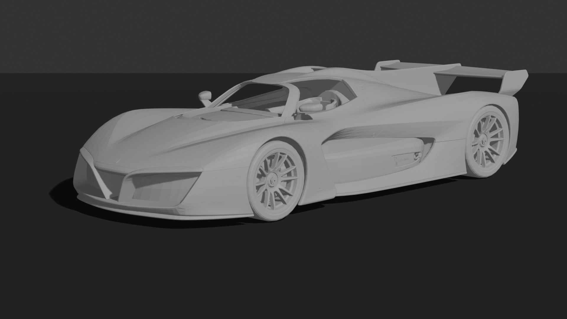 Automobili Pininfarina H2 Speed 2017 Concept STL 3D Print Model