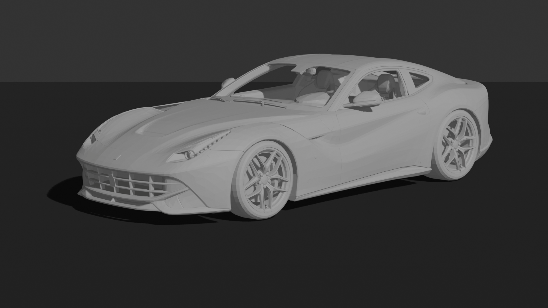 Ferrari F12 2017 70th Anniversary STL 3D Print Model
