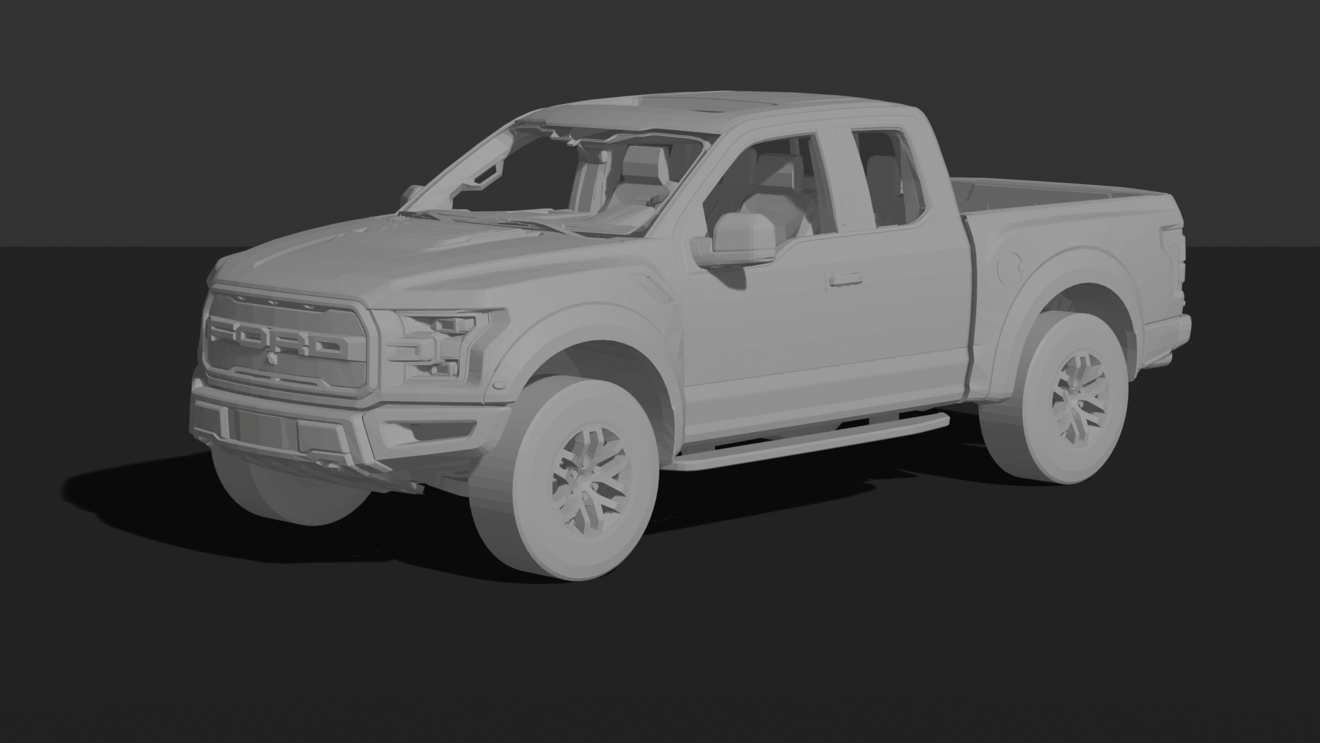 Ford F-150 Raptor 2017 STL 3D Print Model