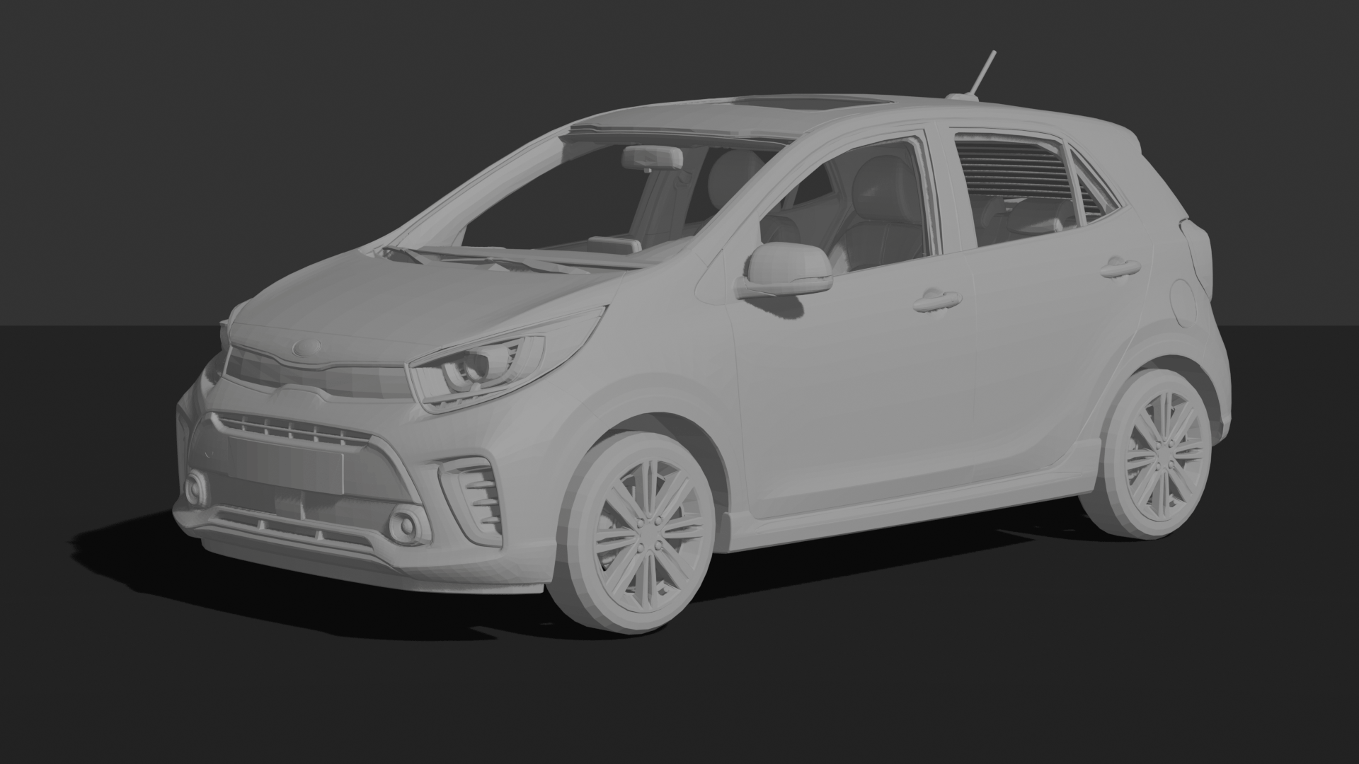 Kia Picanto GT-Line 2017 STL 3D Print Model