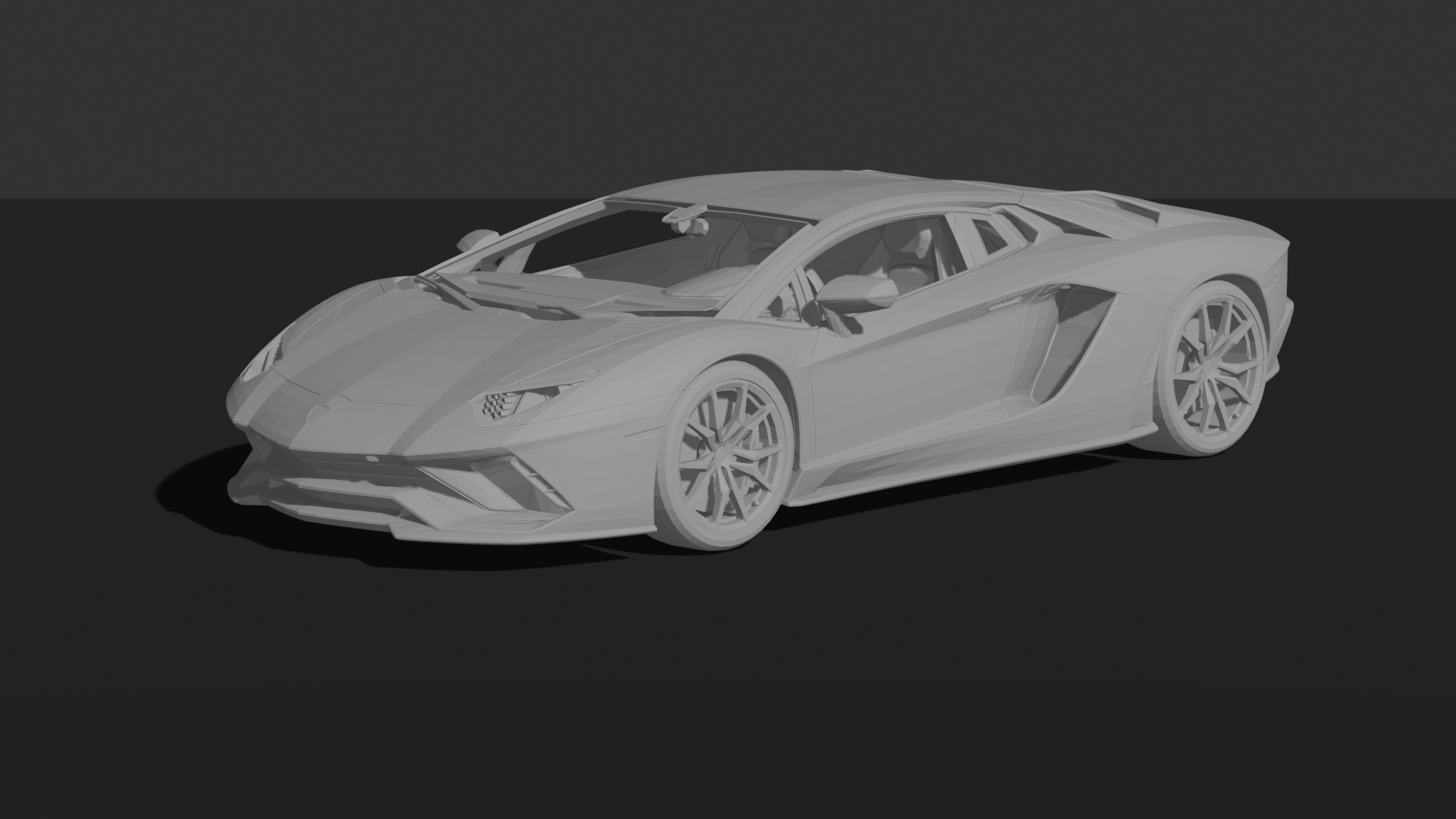 Lamborghini Aventador S LP 740-4 2017 STL 3D Print Model