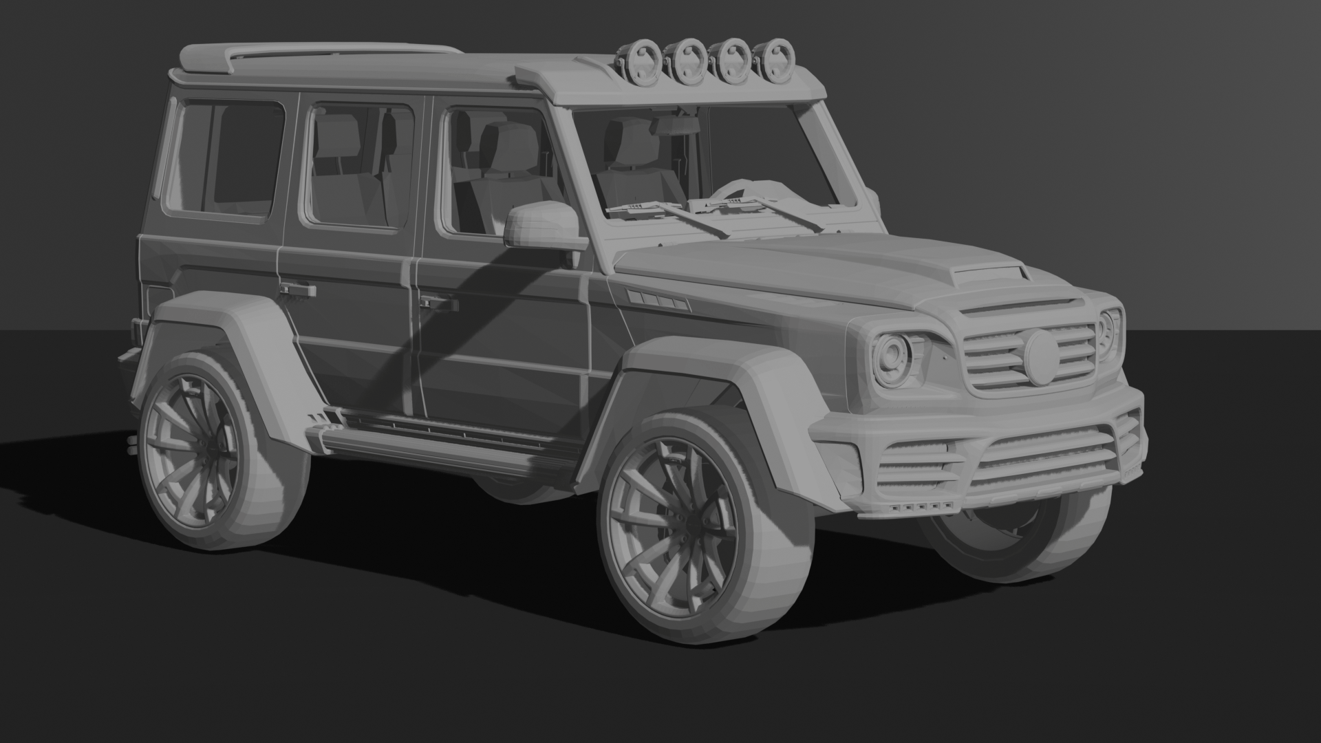 Mercedes-Benz G500 Mansory Gronos STL 3D Print Model