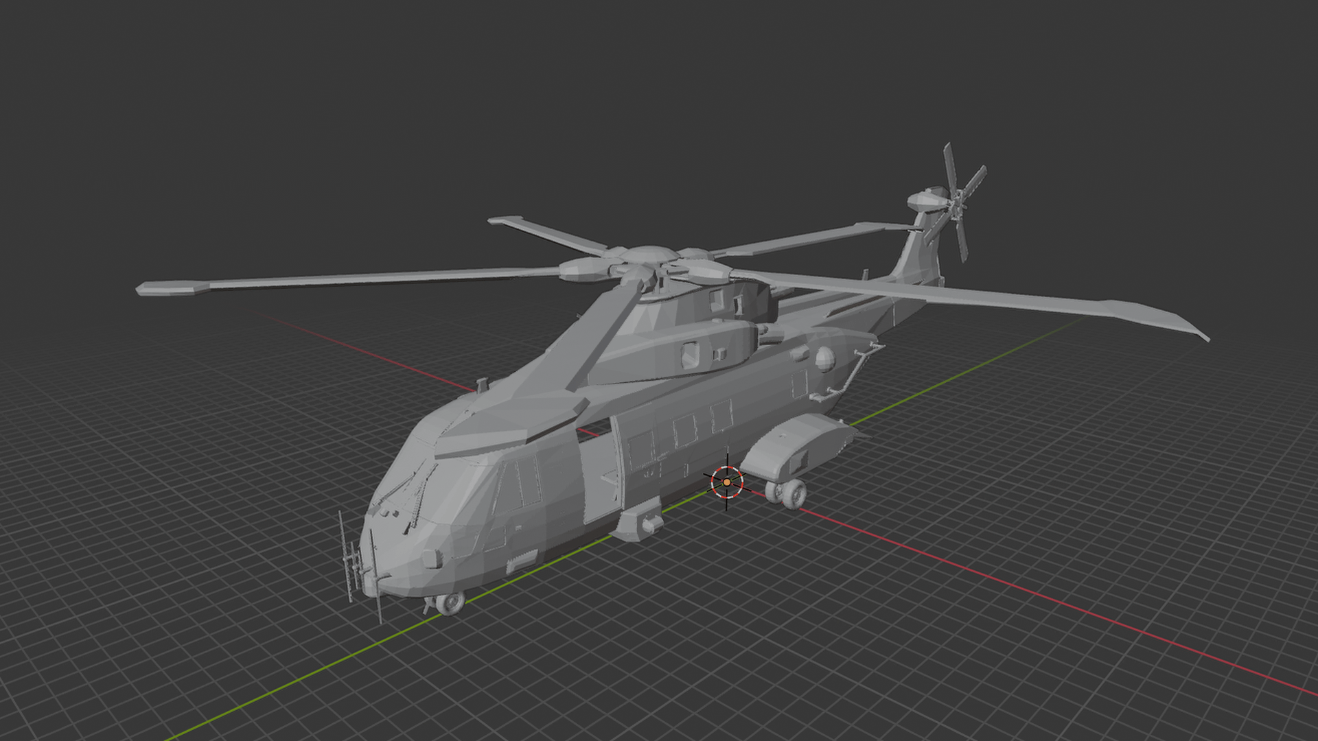 AgustaWestland AW101 Royal Navy STL 3D Print Model