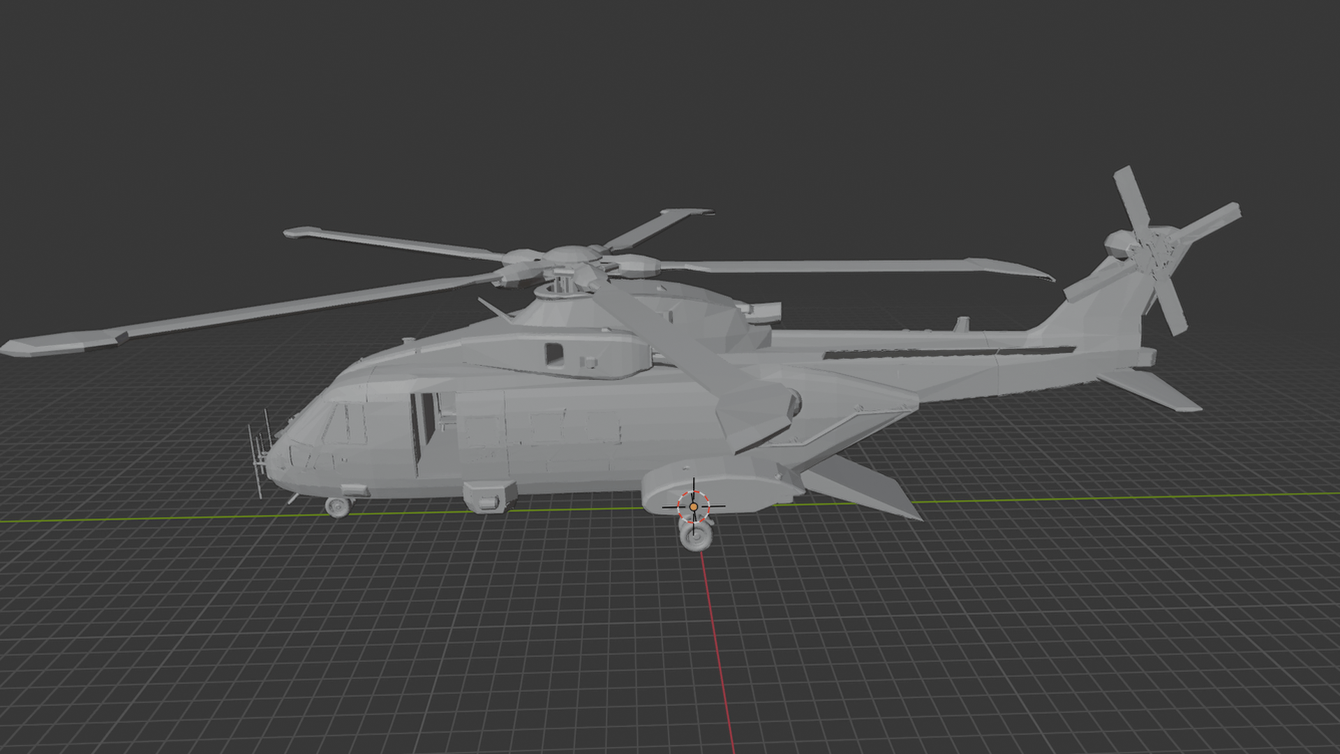 AgustaWestland AW101 Royal Navy STL 3D Print Model