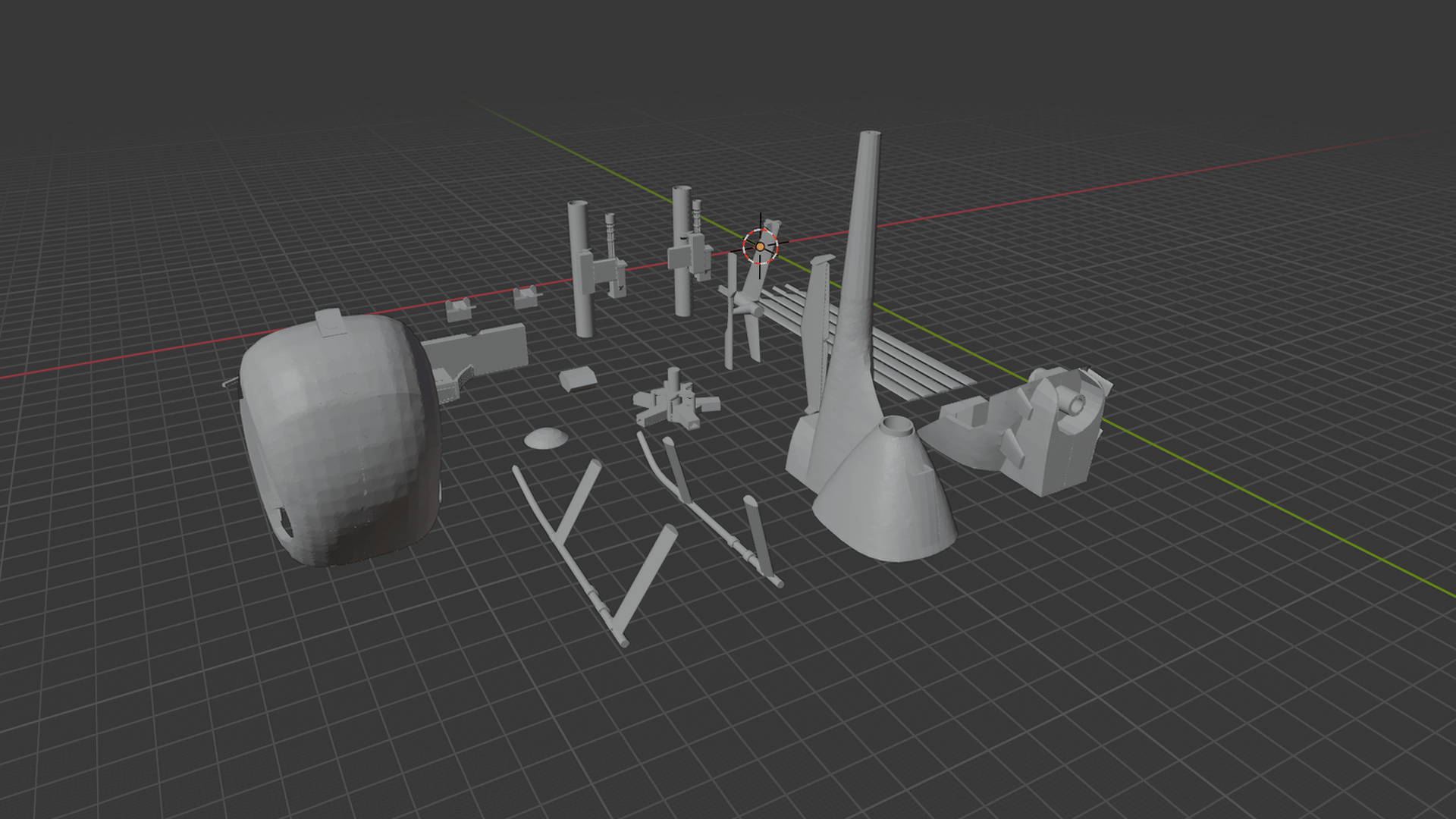 MH-6 Little Bird Helicopter STL 3D Print Model