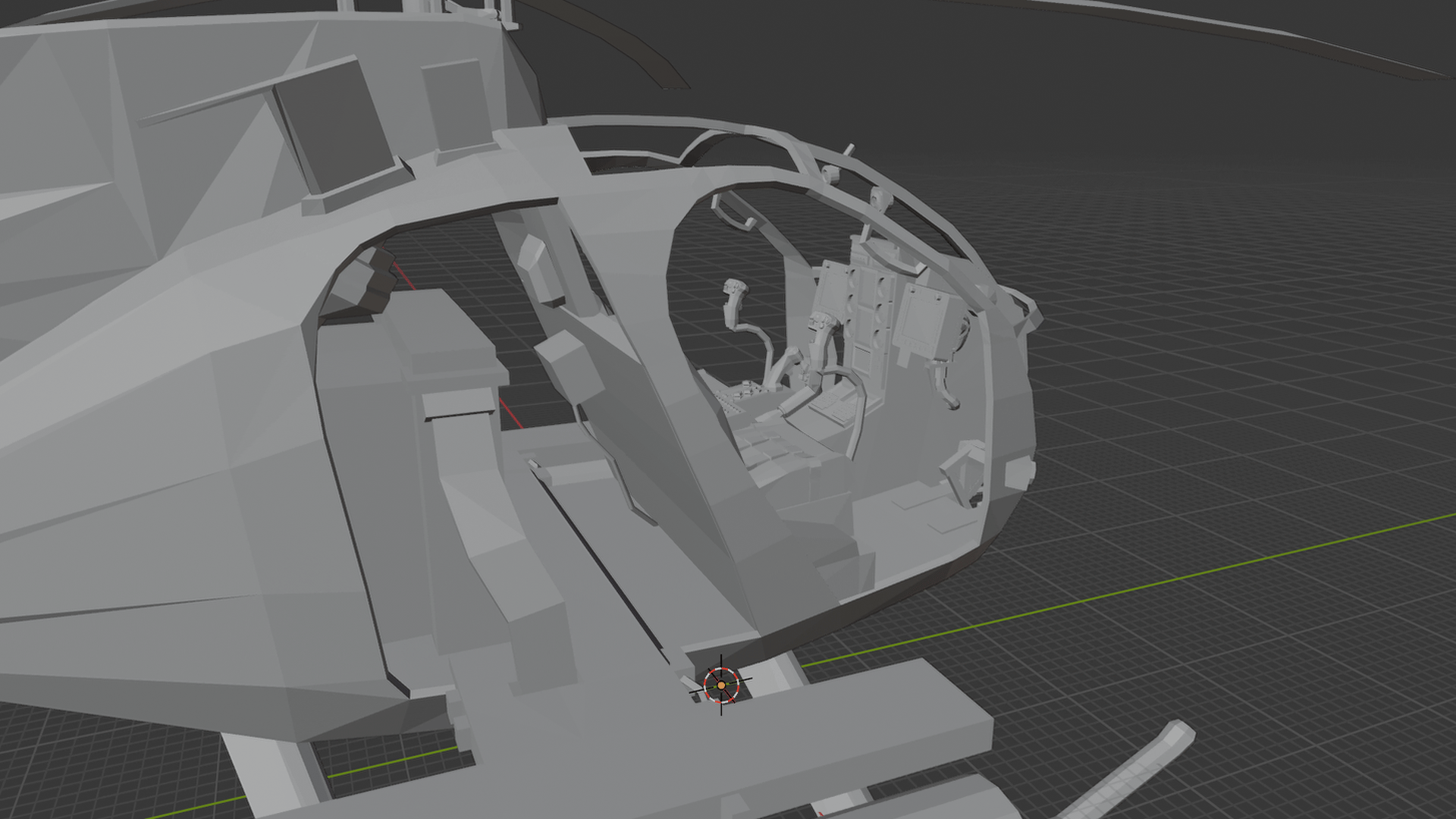 MH-6 Little Bird Helicopter STL 3D Print Model