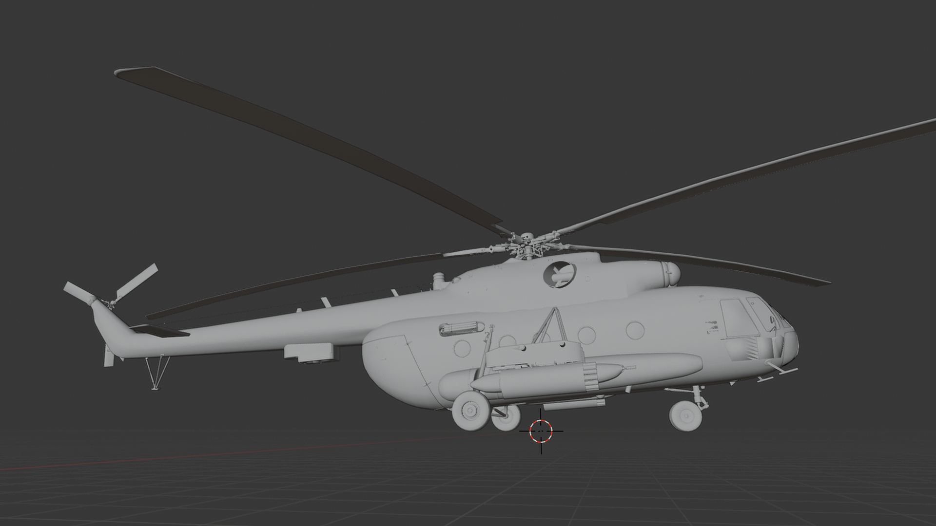 Mil Mi-8MT Helicopter STL 3D Print Model