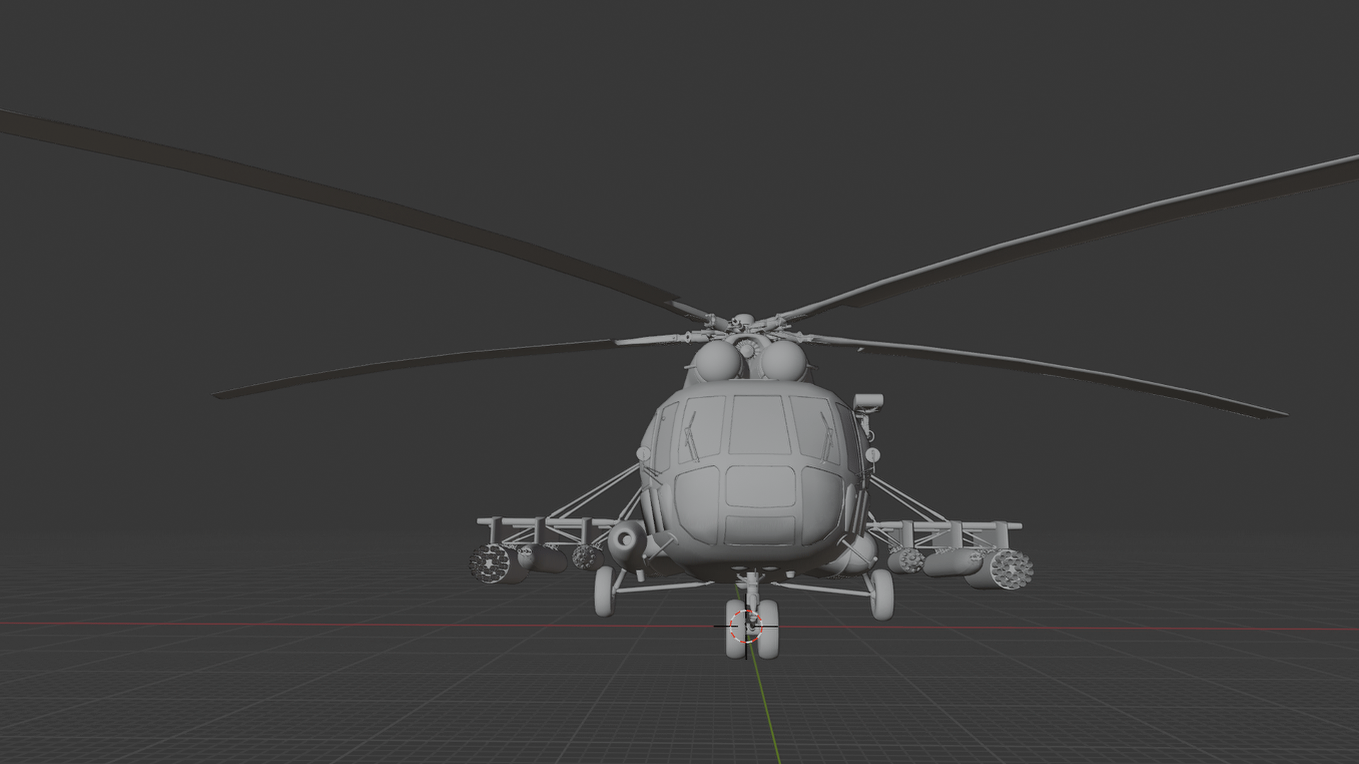 Mil Mi-8MT Helicopter STL 3D Print Model