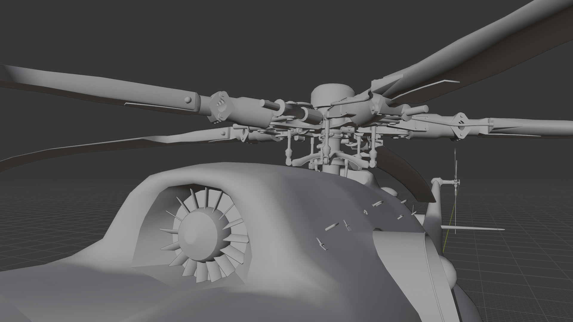 Mil Mi-8MT Helicopter STL 3D Print Model