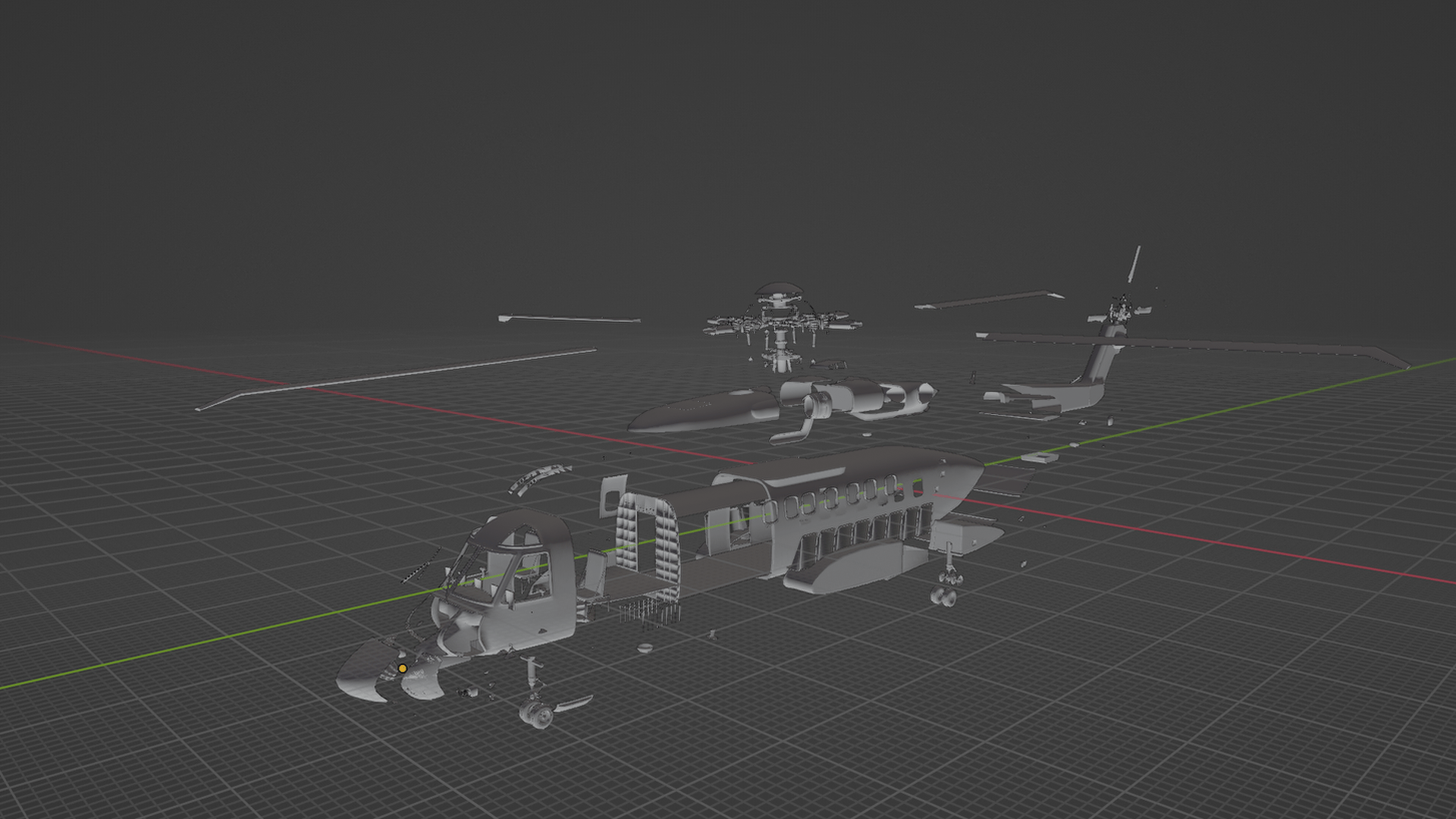 Sikorsky S-92 Helicopter STL 3D Print Model