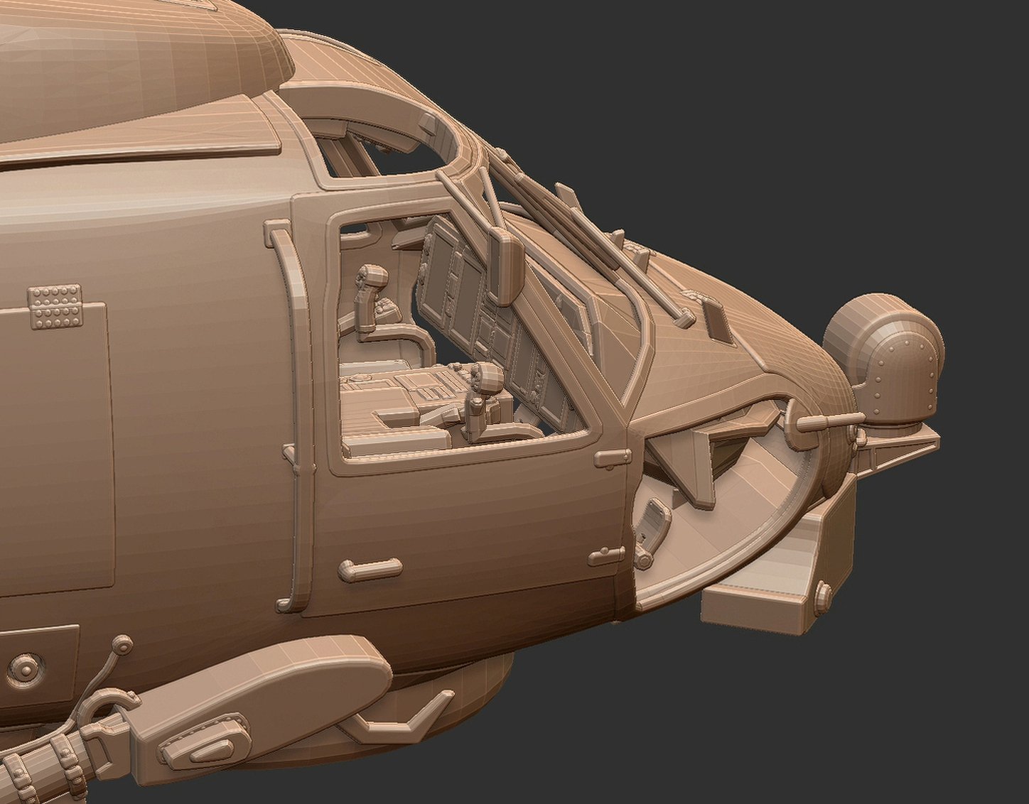 Sikorsky SH-60R Seahawk Helicopter STL 3D Print Model