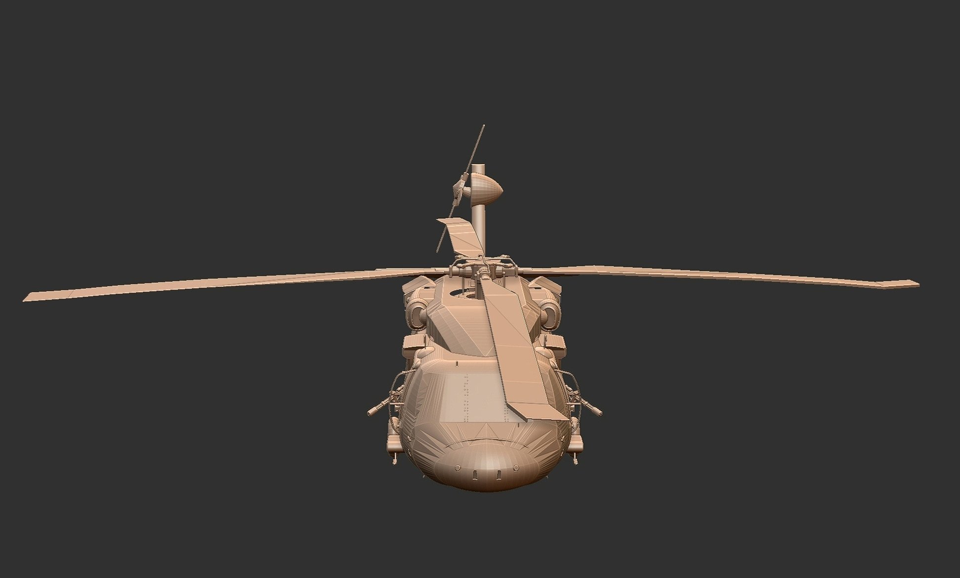 Sikorsky UH-60 Black Hawk Helicopter STL 3D Print Model