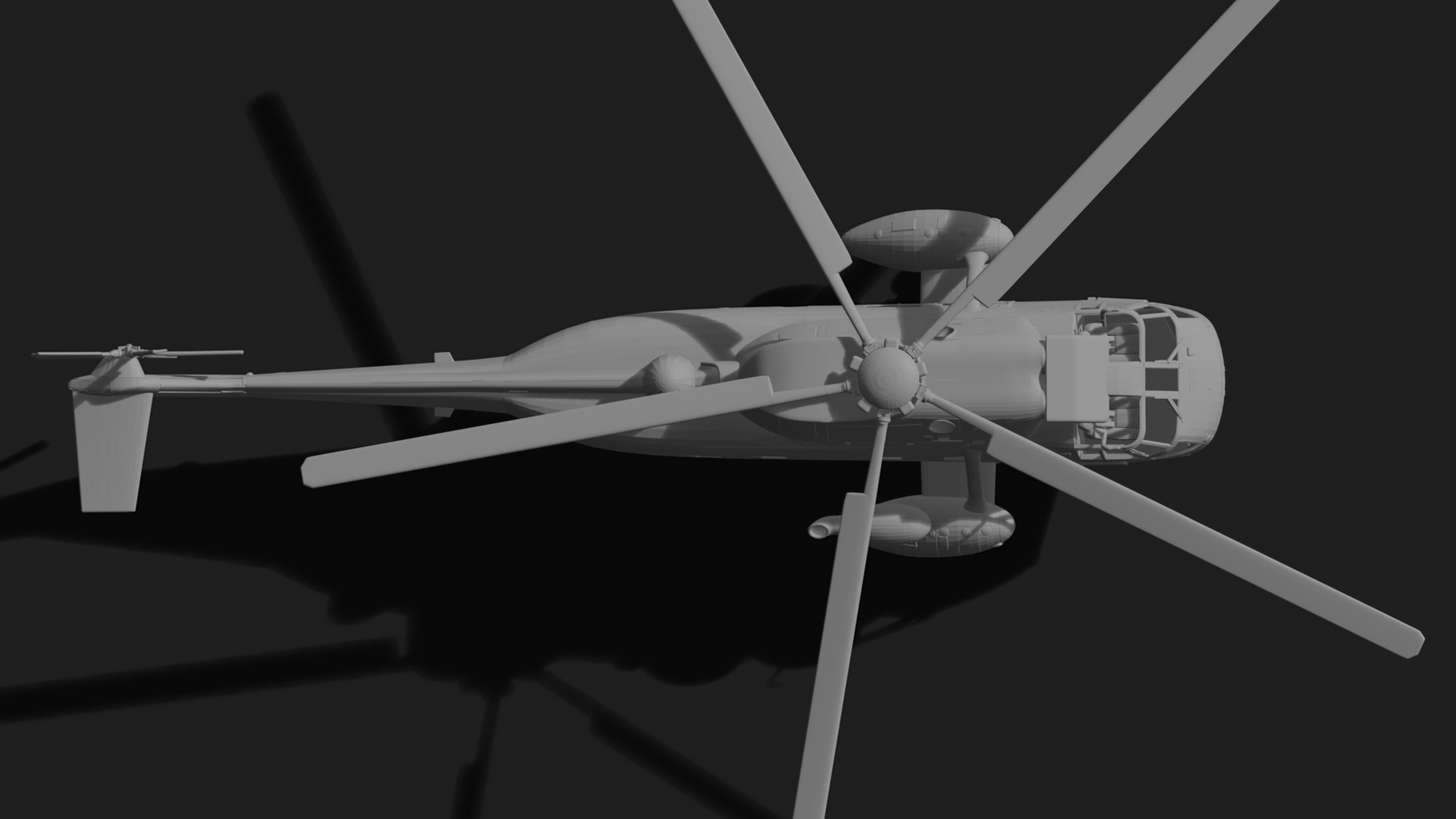 Sikorsky VH-3D Sea King Marine One STL 3D Print Model