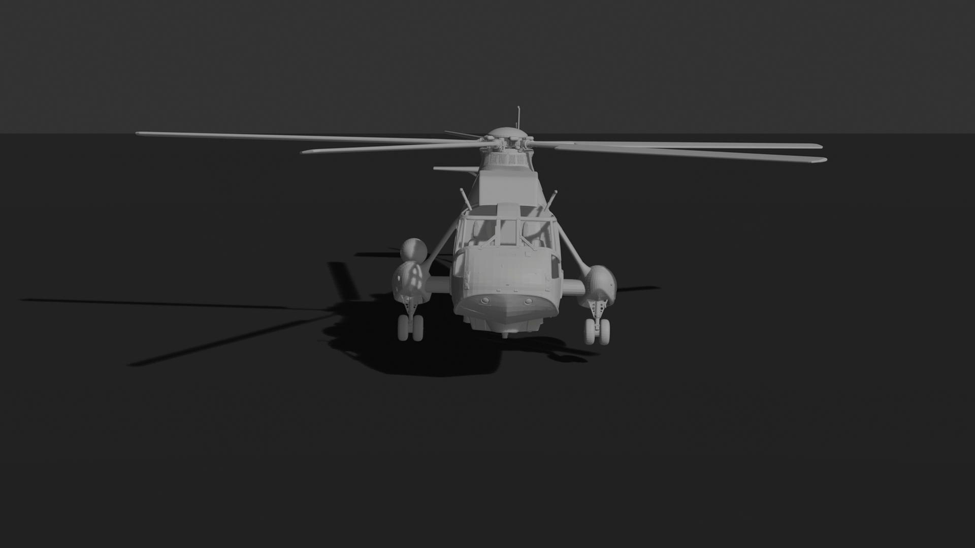 Sikorsky VH-3D Sea King Marine One STL 3D Print Model