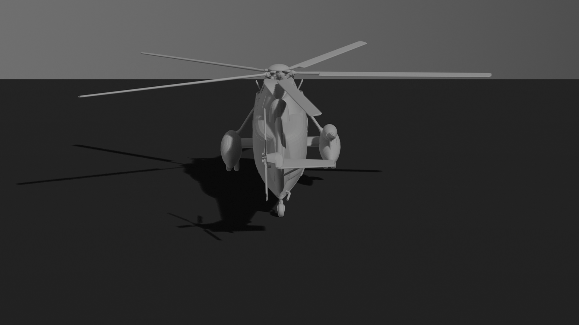Sikorsky VH-3D Sea King Marine One STL 3D Print Model