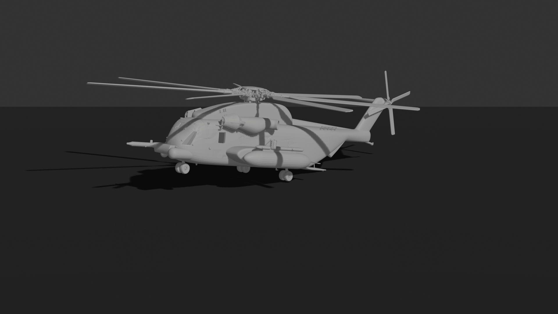 Sikorsky CH-53E Super Stallion Helicopter STL 3D Print Model