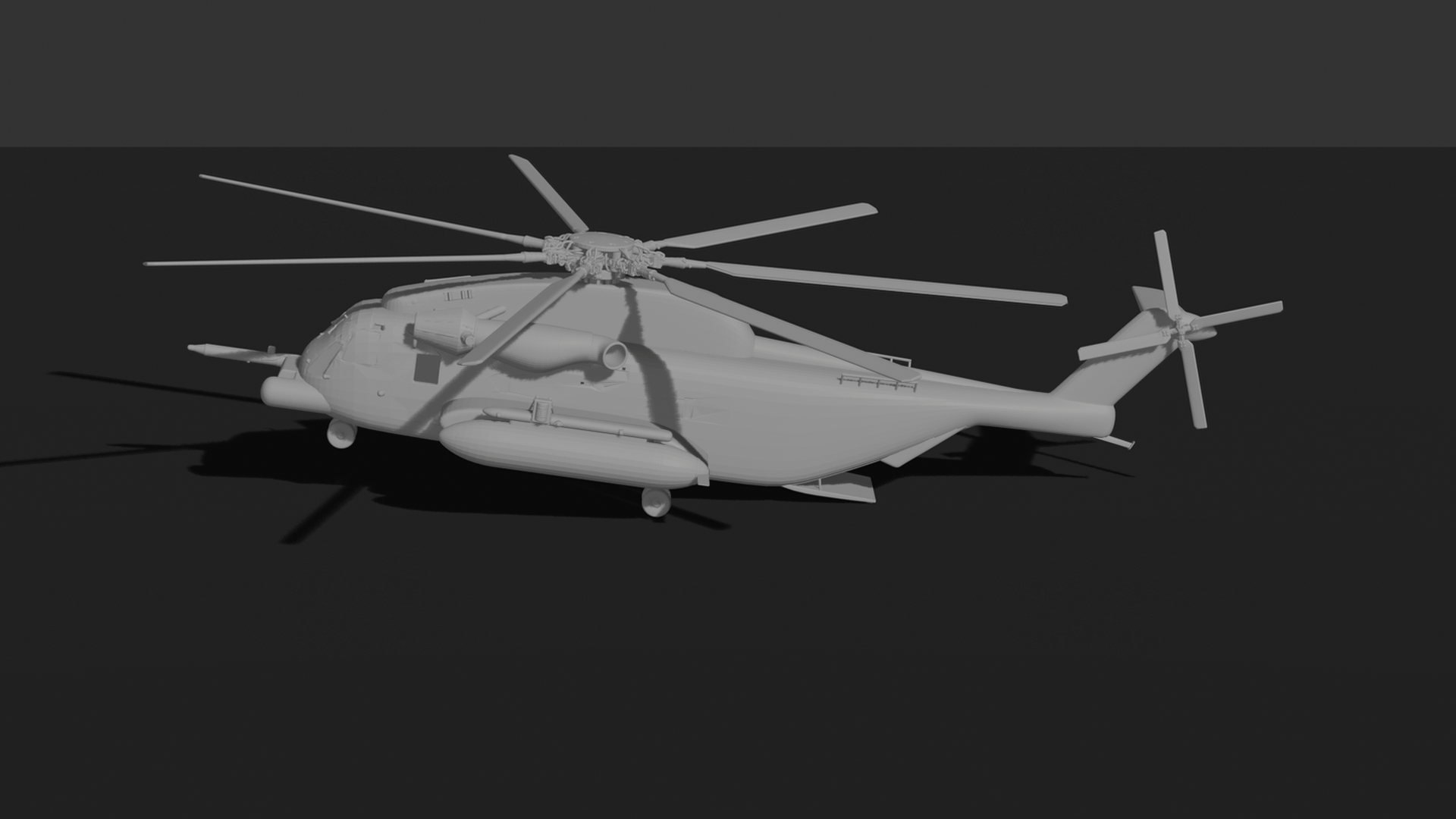 Sikorsky CH-53E Super Stallion Helicopter STL 3D Print Model
