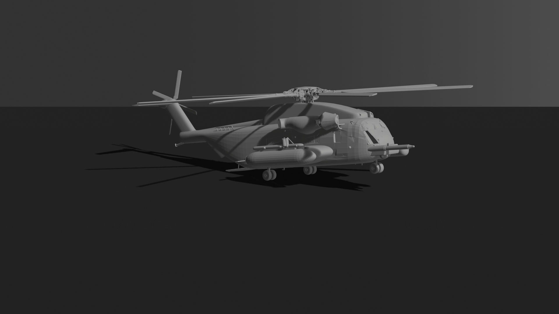 Sikorsky CH-53E Super Stallion Helicopter STL 3D Print Model