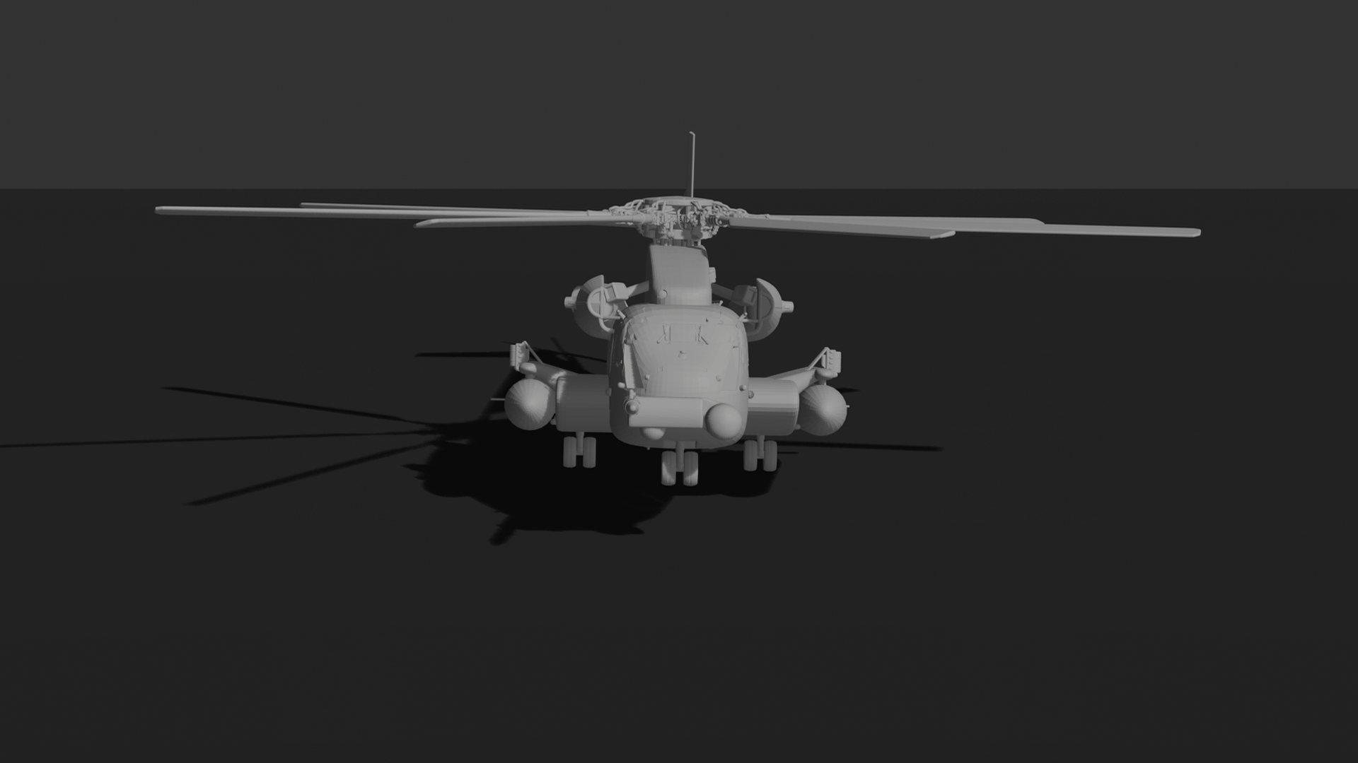 Sikorsky CH-53E Super Stallion Helicopter STL 3D Print Model