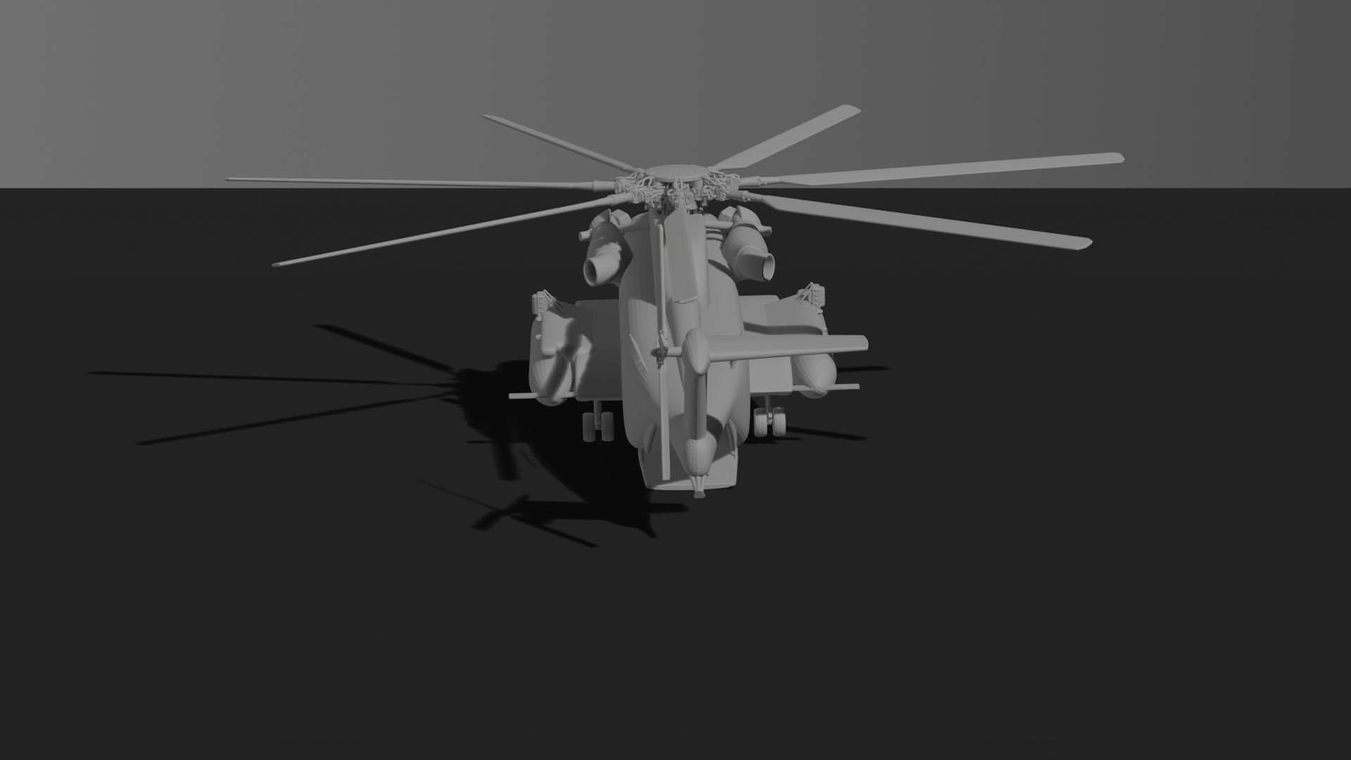 Sikorsky CH-53E Super Stallion Helicopter STL 3D Print Model
