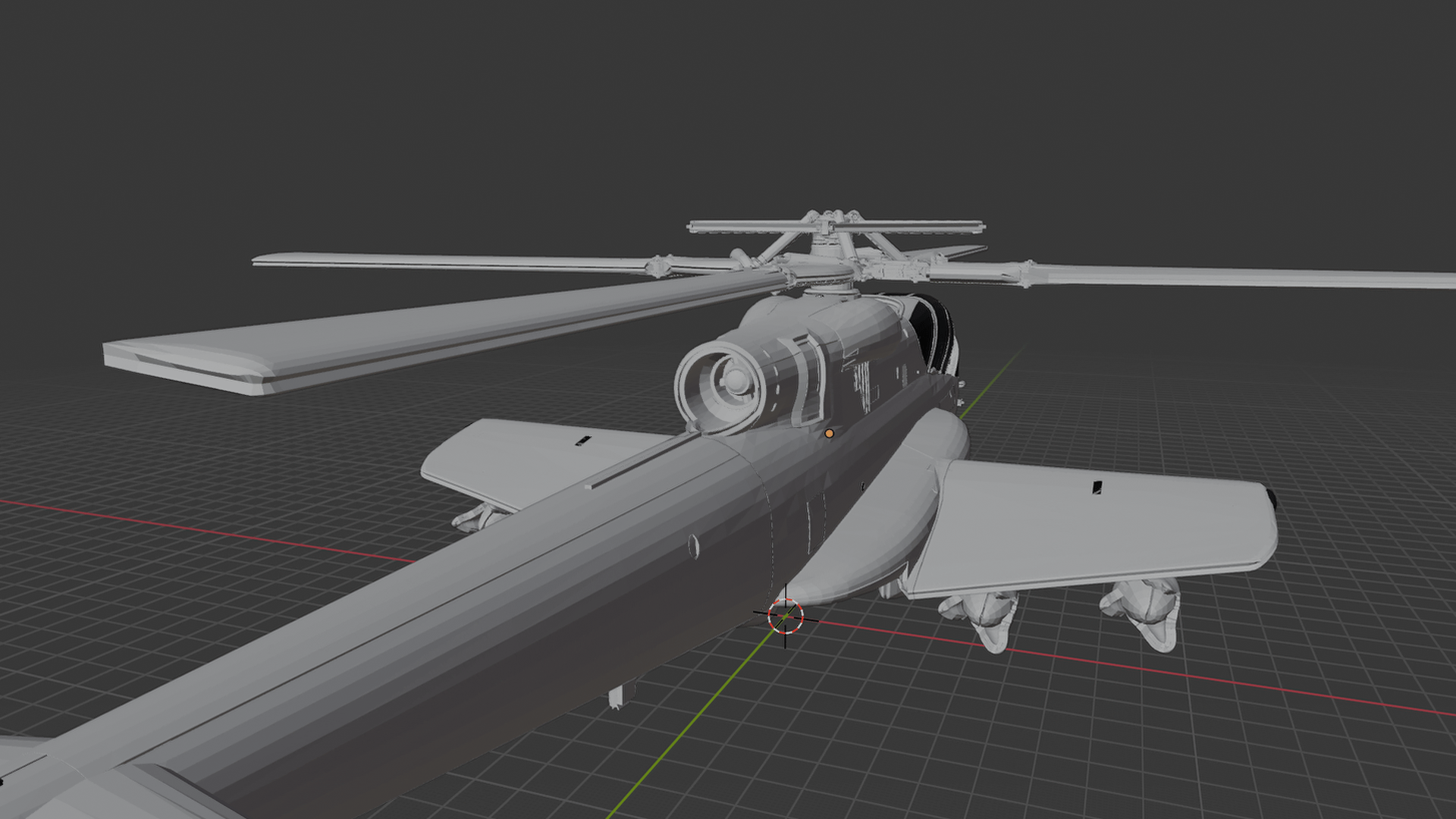 Lockheed AH-56A Cheyenne Helicopter STL 3D Print Model