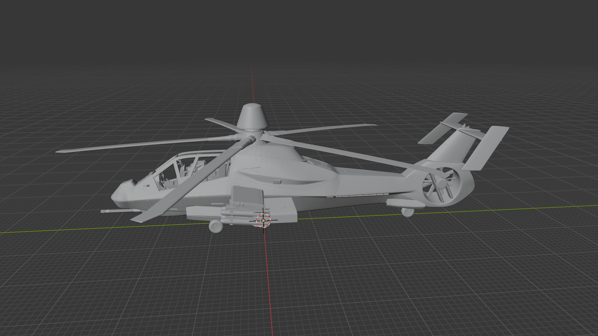Boeing-Sikorsky RAH-66 Comanche STL 3D Print Model