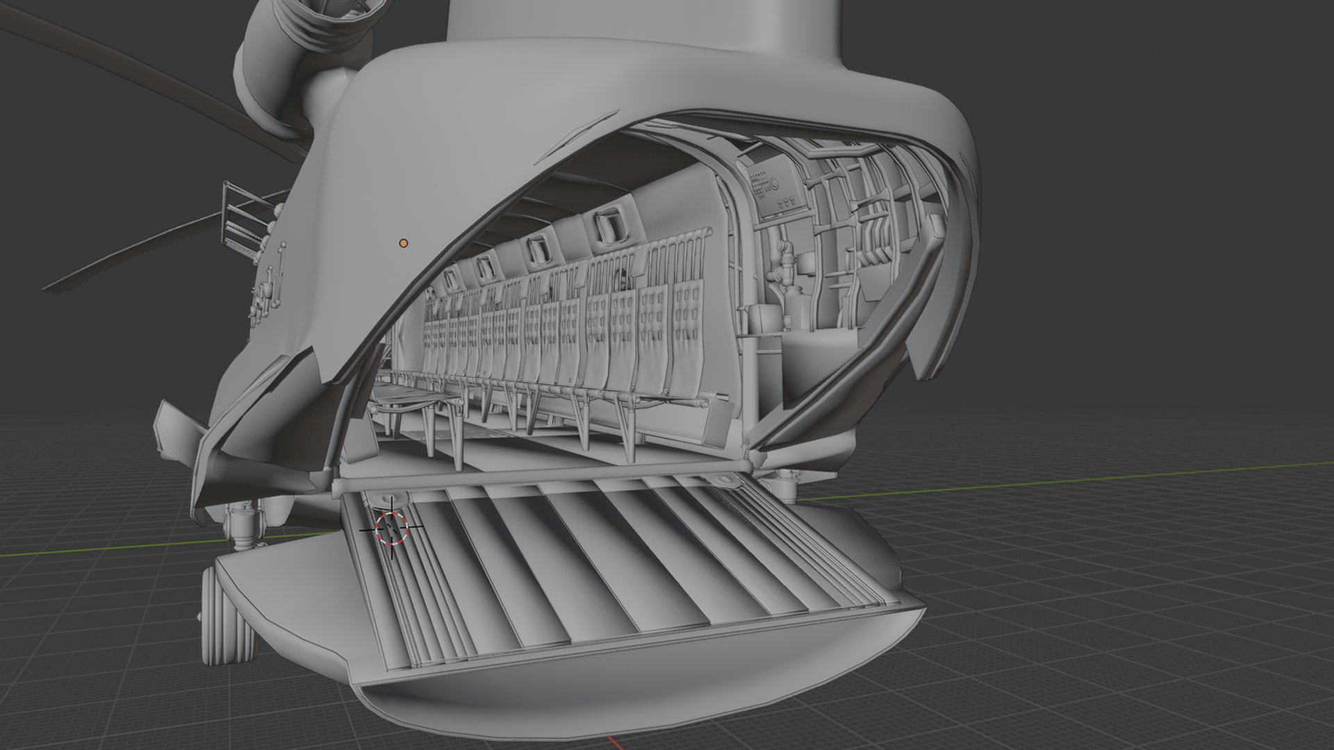 Boeing CH-47 Chinook Helicopter STL 3D Print Model