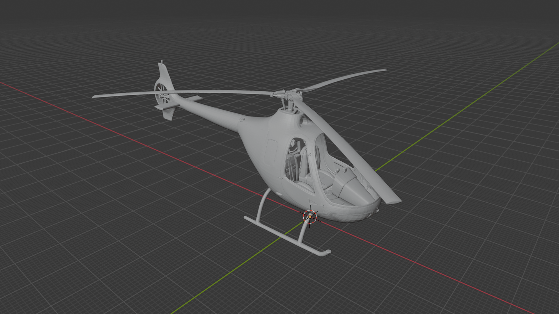 Guimbal Cabri G2 Helicopter STL 3D Print Model