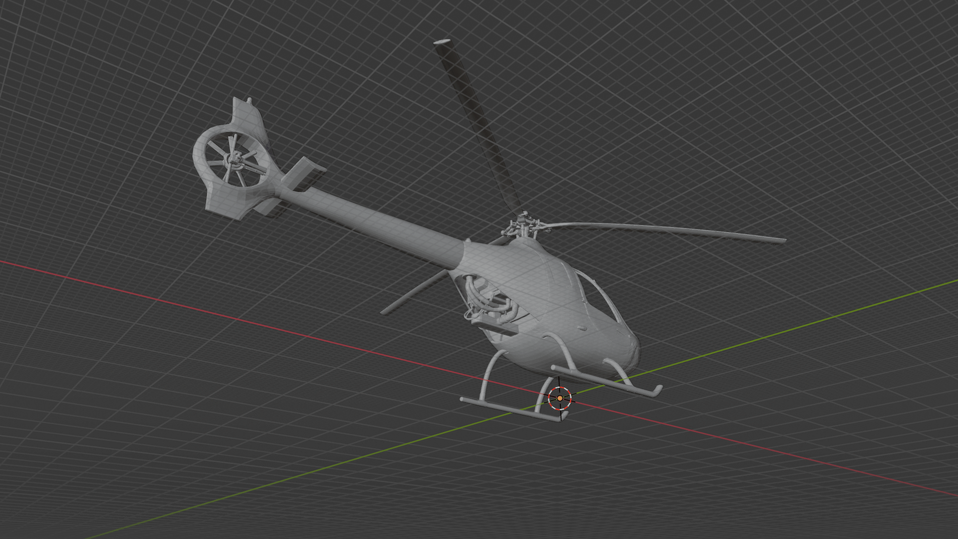 Guimbal Cabri G2 Helicopter STL 3D Print Model