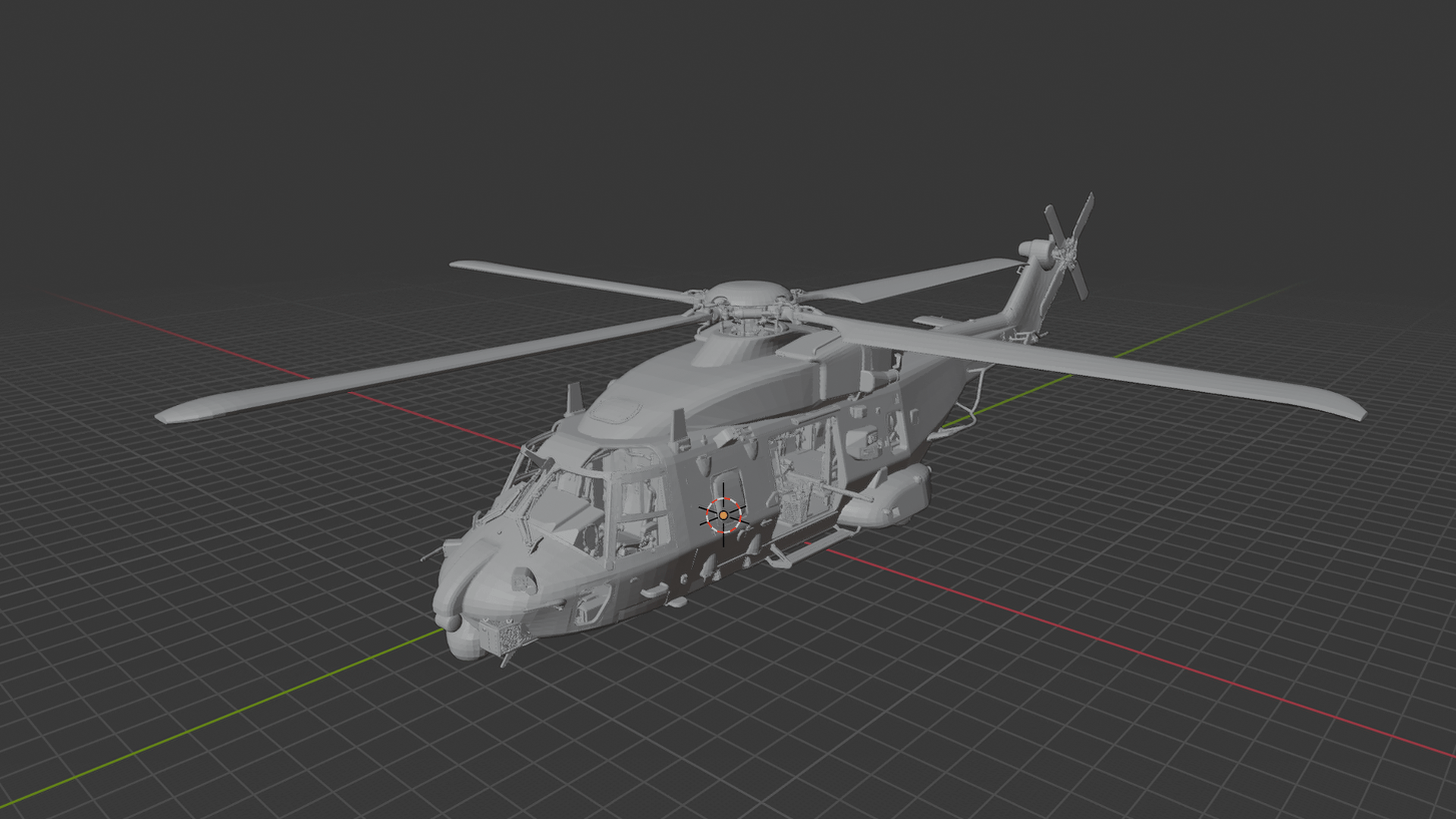NHIndustries NH90 Royal Navy Helicopter STL 3D Print Model