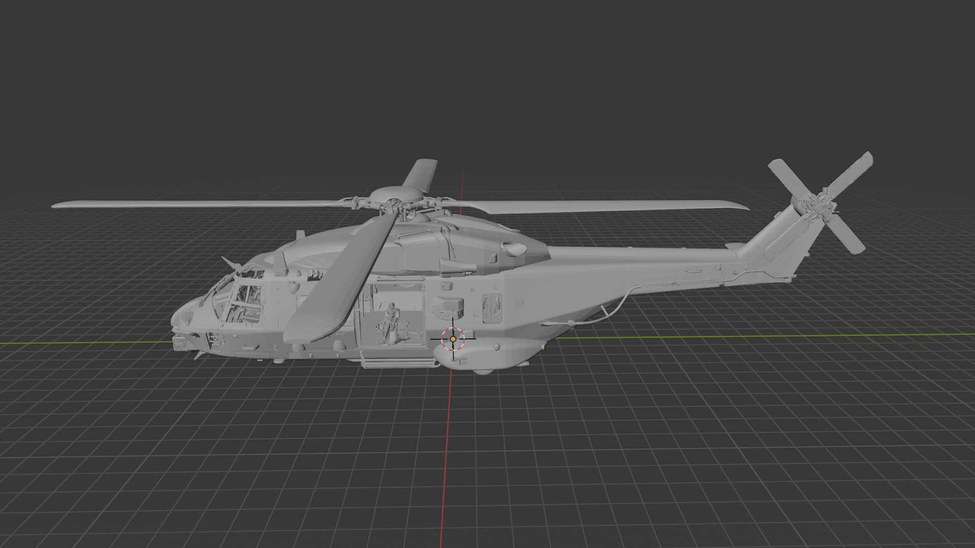 NHIndustries NH90 Royal Navy Helicopter STL 3D Print Model