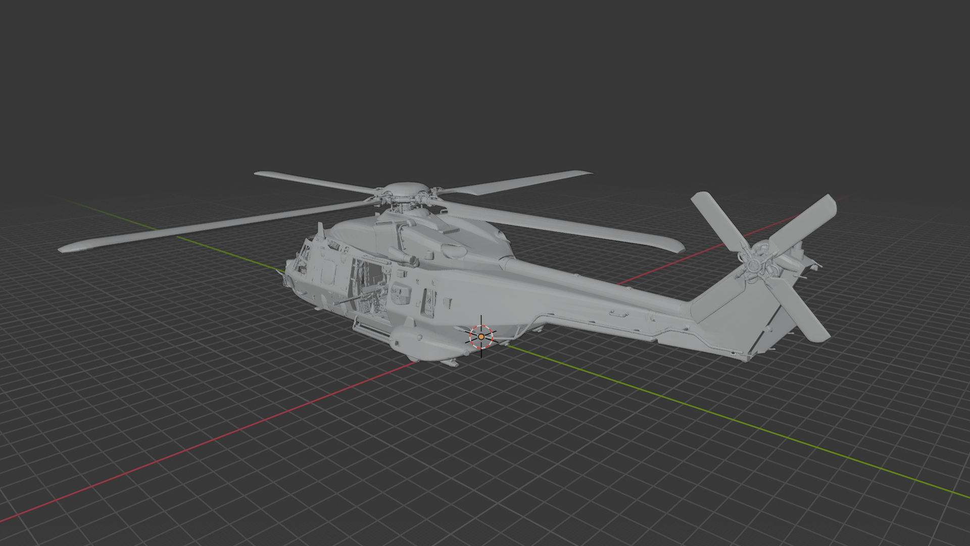NHIndustries NH90 Royal Navy Helicopter STL 3D Print Model