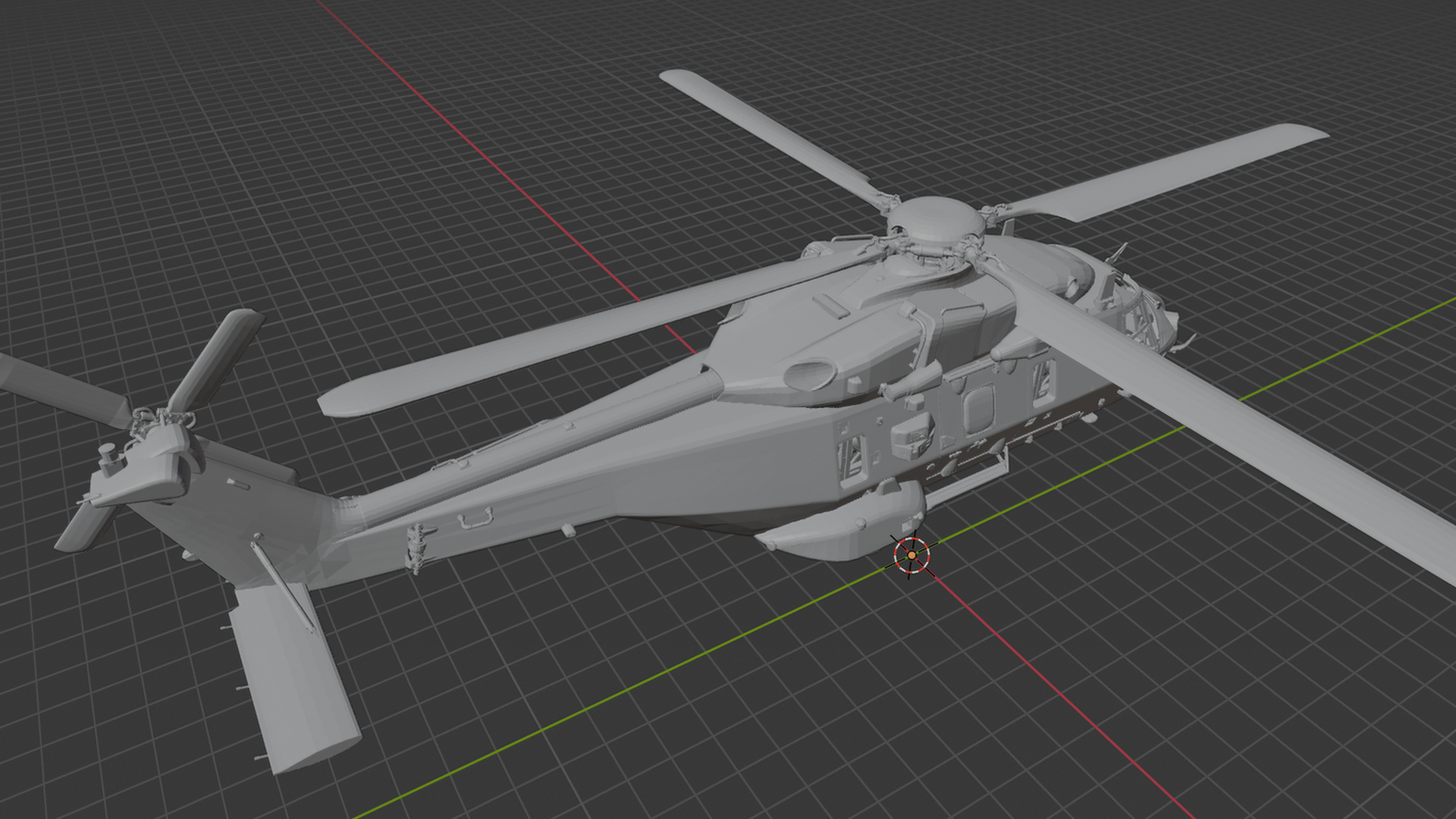 NHIndustries NH90 Royal Navy Helicopter STL 3D Print Model