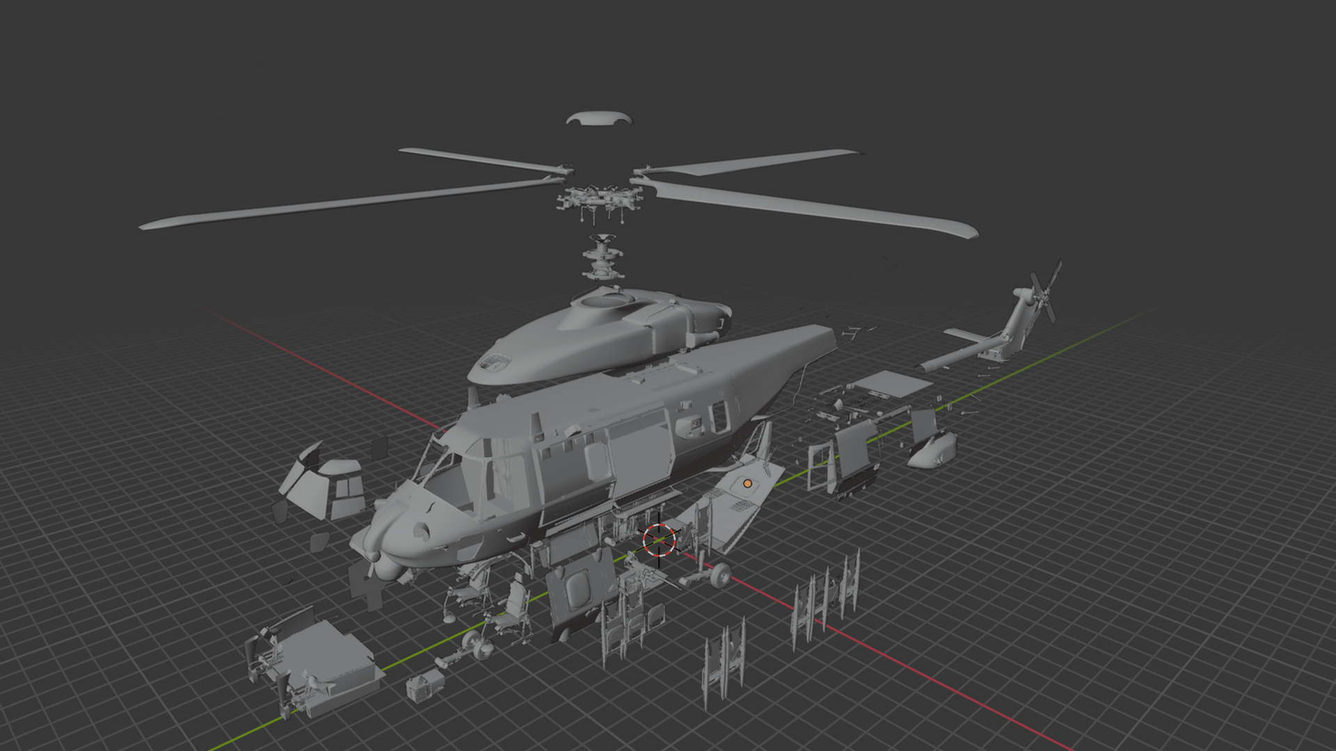 NHIndustries NH90 Royal Navy Helicopter STL 3D Print Model