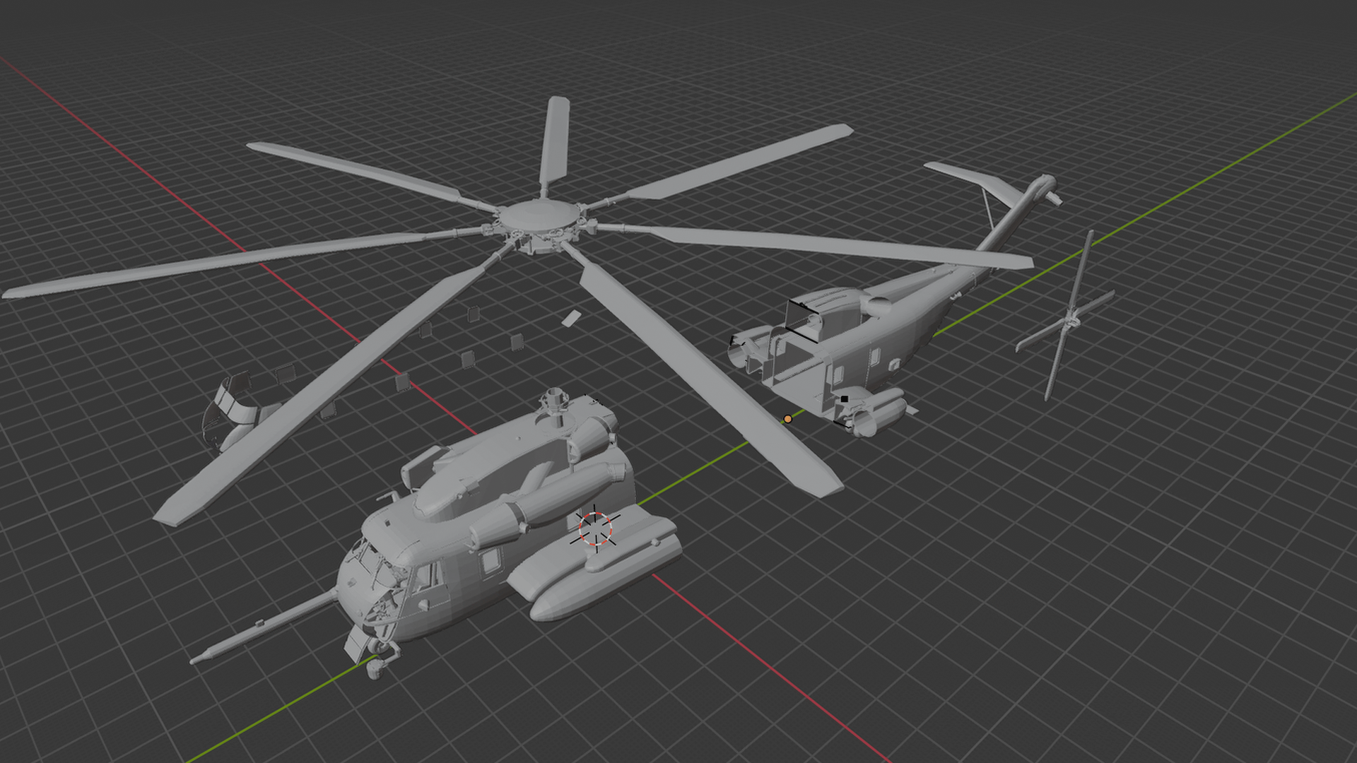 Sikorsky CH-53E Super Stallion USMC STL 3D Print Model