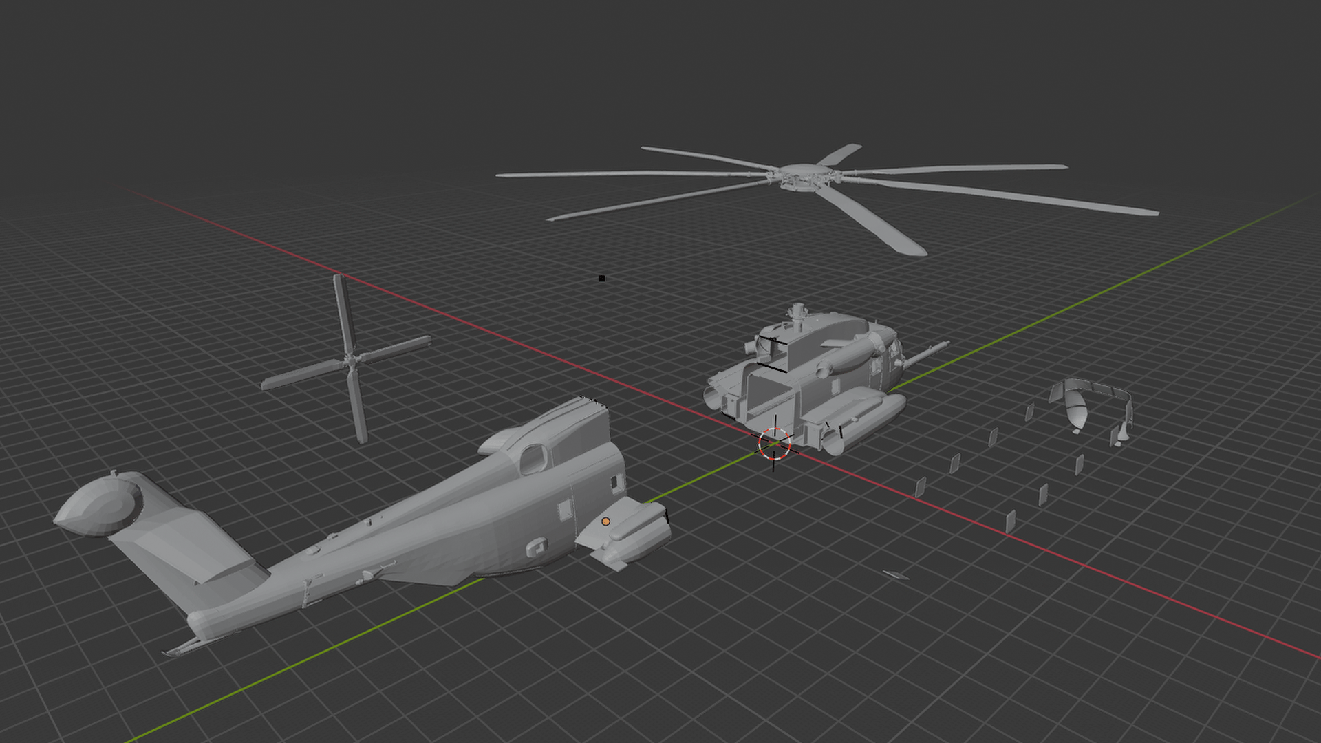 Sikorsky CH-53E Super Stallion USMC STL 3D Print Model