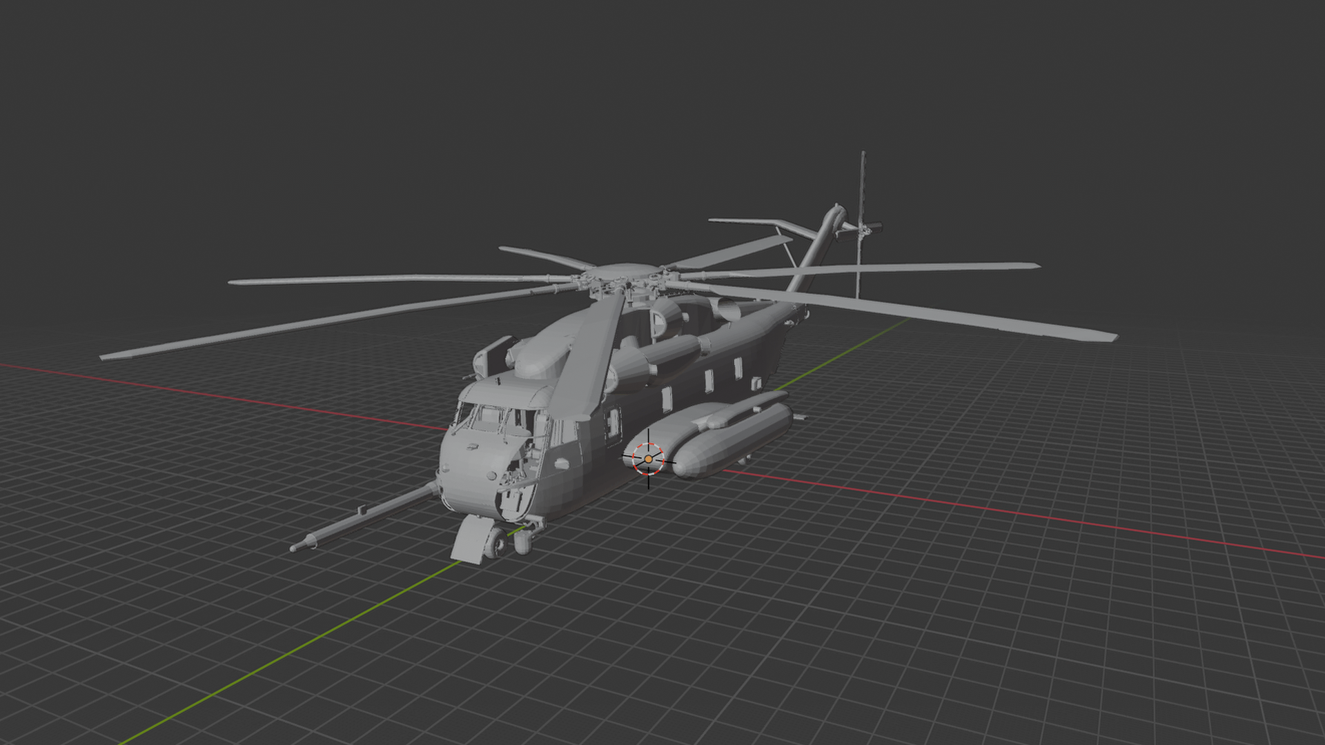 Sikorsky CH-53E Super Stallion USMC STL 3D Print Model