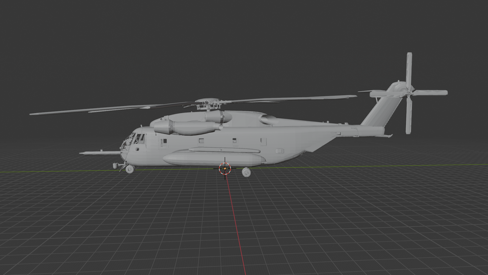 Sikorsky CH-53E Super Stallion USMC STL 3D Print Model